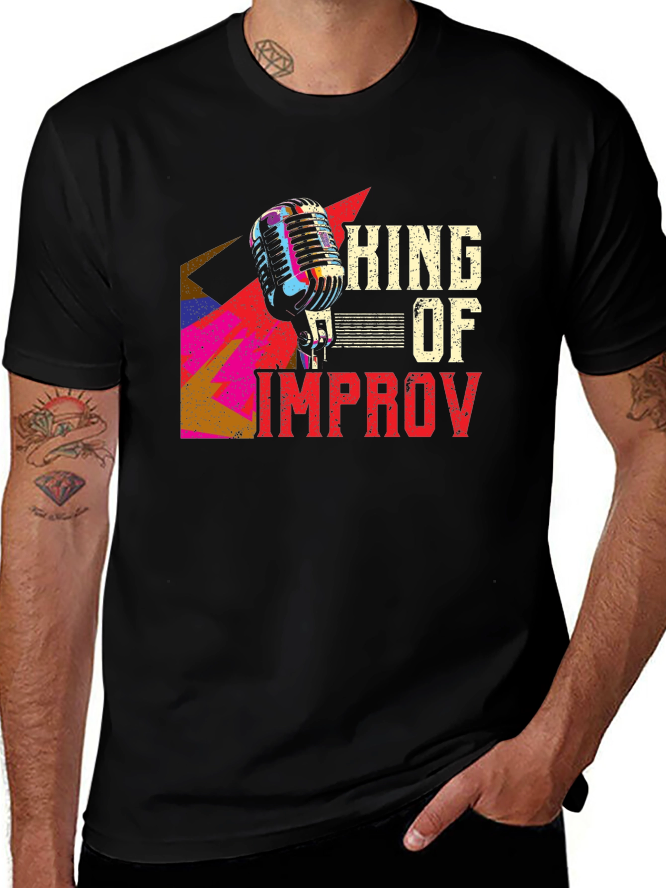 Variant 7 of King of Improv Graphic T-Shirt