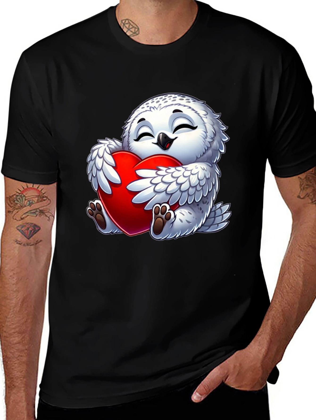 Variant 27 of Cute Owl Heart Valentine's Day T-Shirt