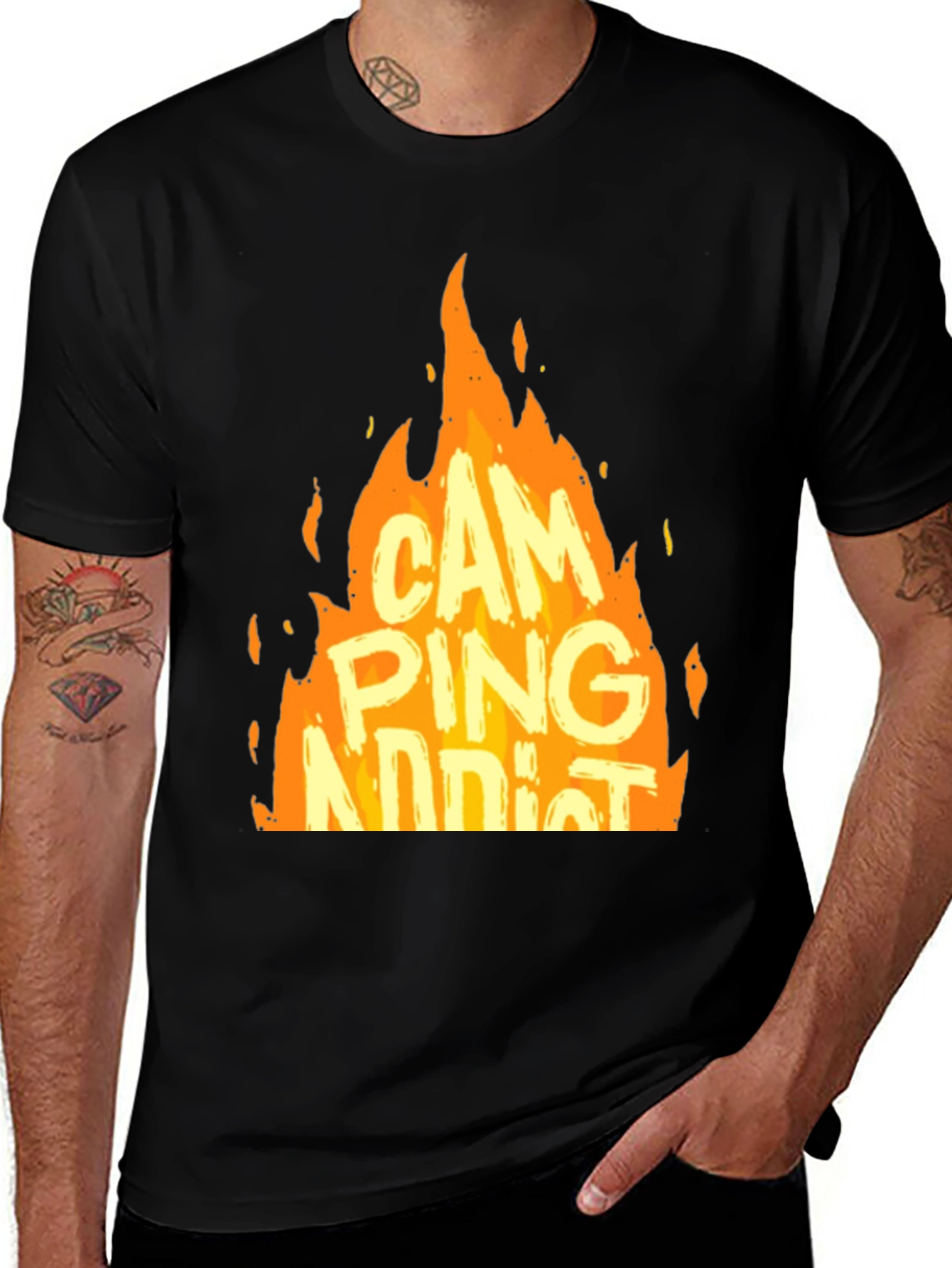 Variant 25 of Camping Addict Graphic T-Shirt