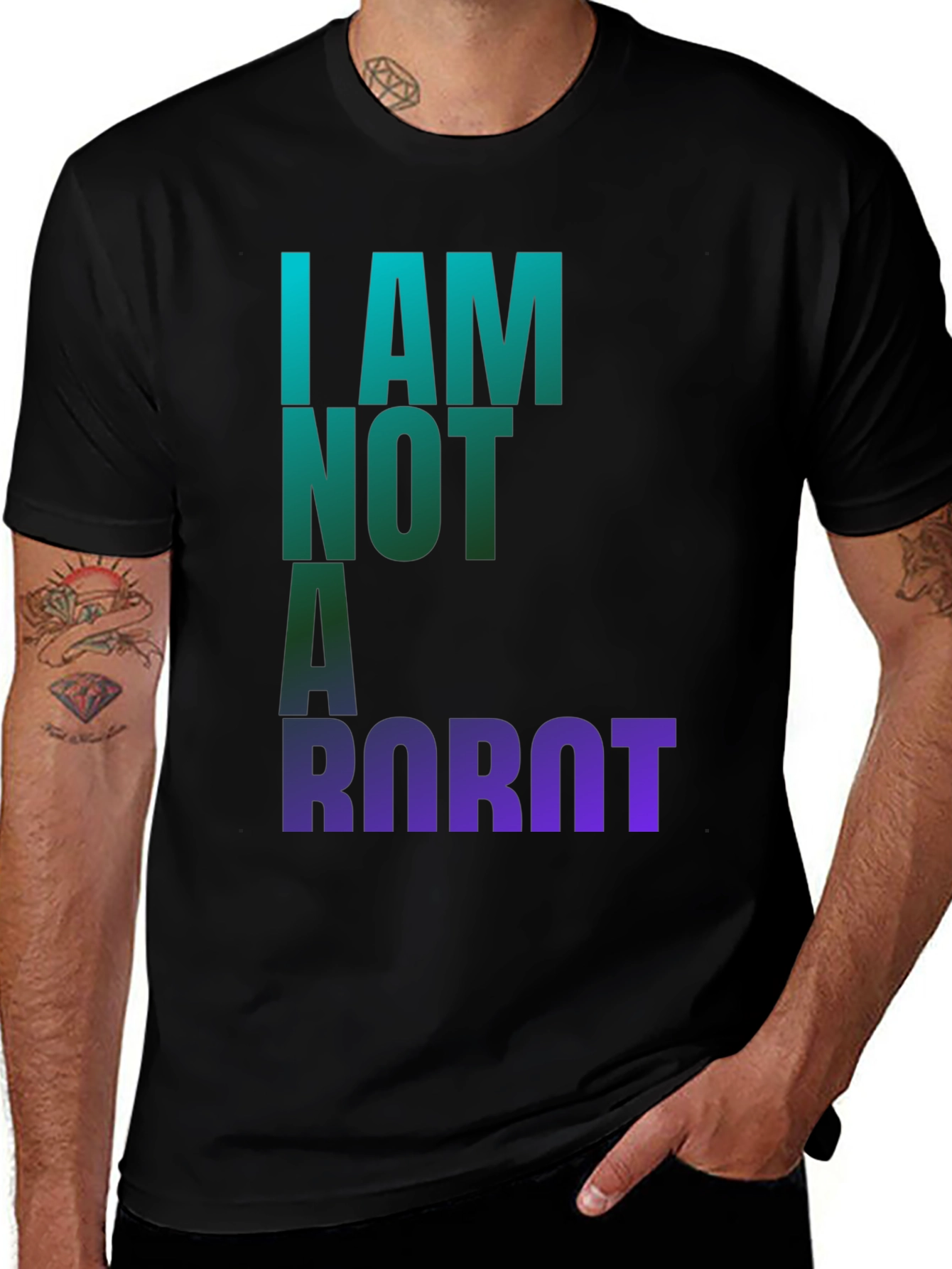 Variant 6 of I Am Not A Robot Graphic Tee