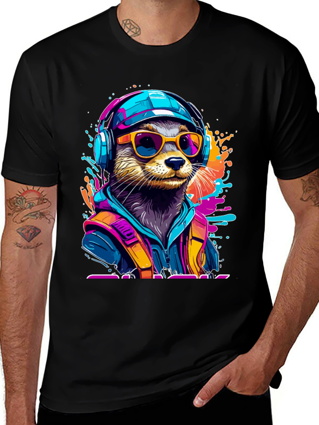Variant 5 of Cool Otter Graphic Tee