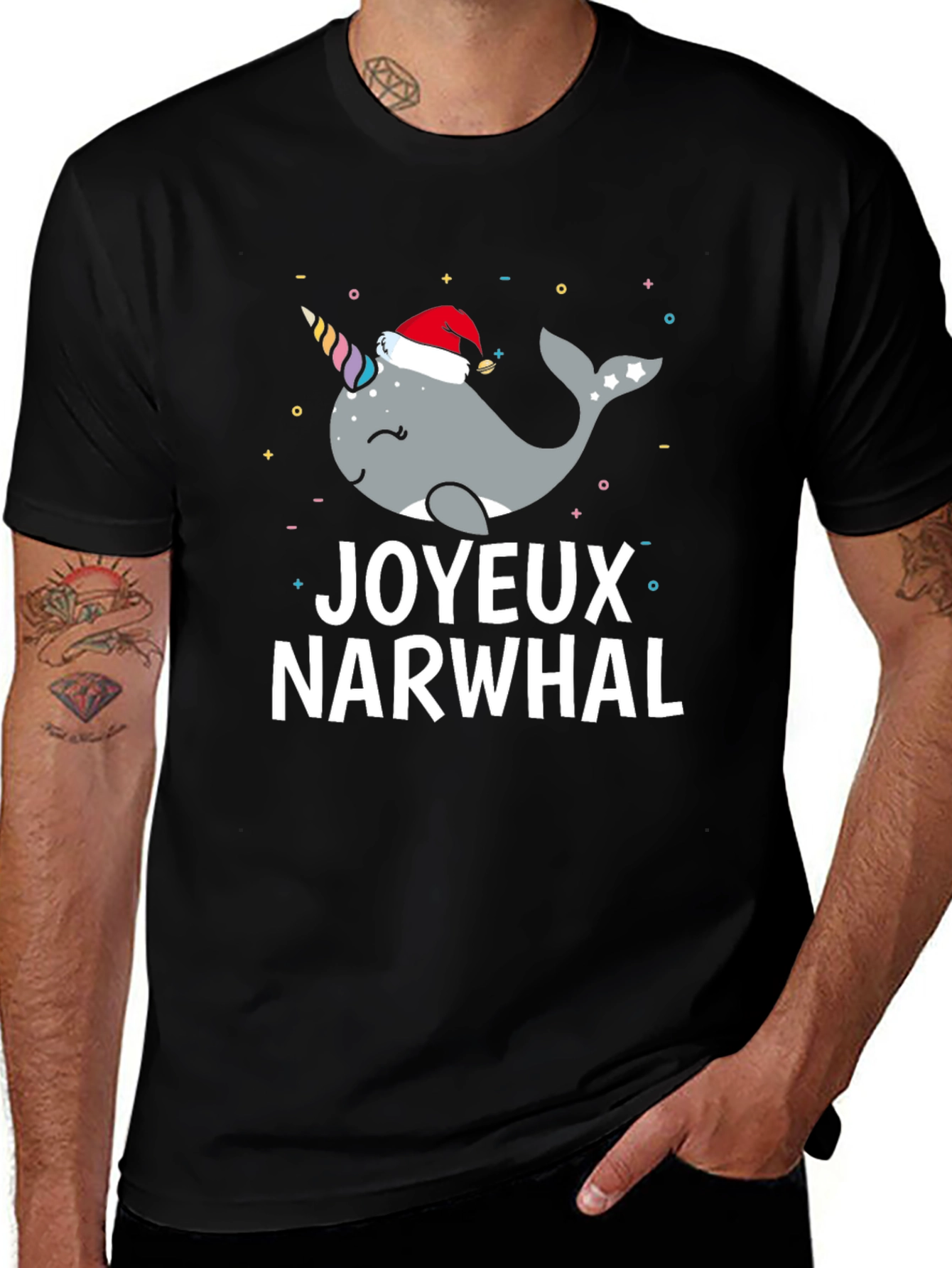 Variant 22 of Joyeux Narwhal Christmas T-Shirt