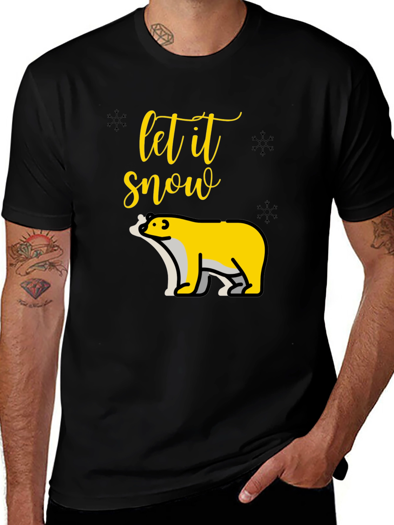 Variant 25 of Let it Snow Bear Graphic T-Shirt