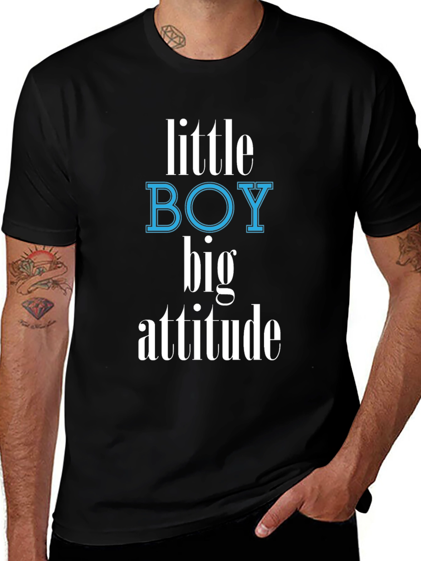 Variant 26 of Little Boy Big Attitude Graphic T-Shirt