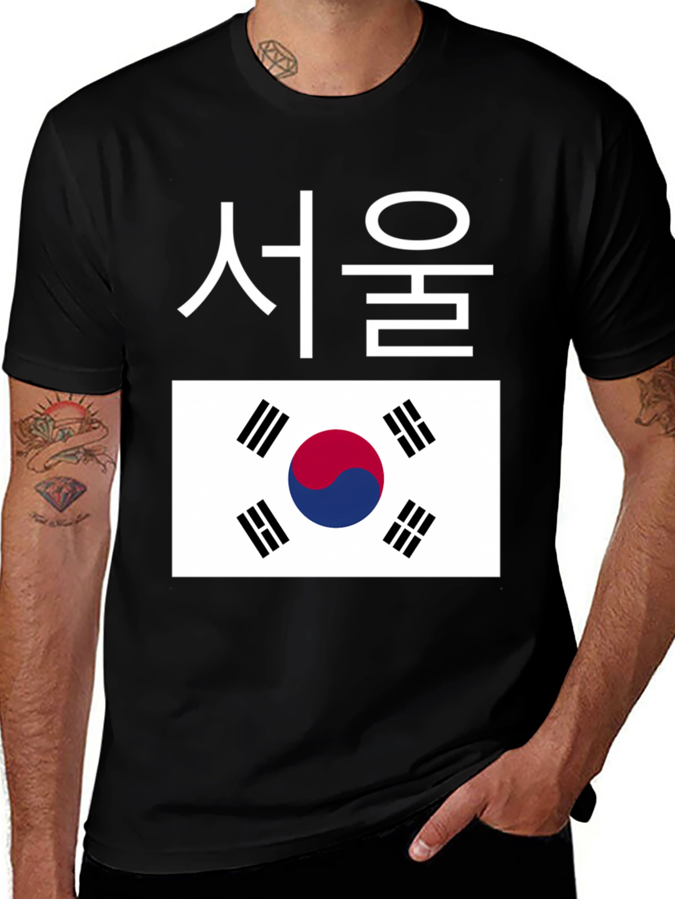 Seoul Korea Flag T-Shirt