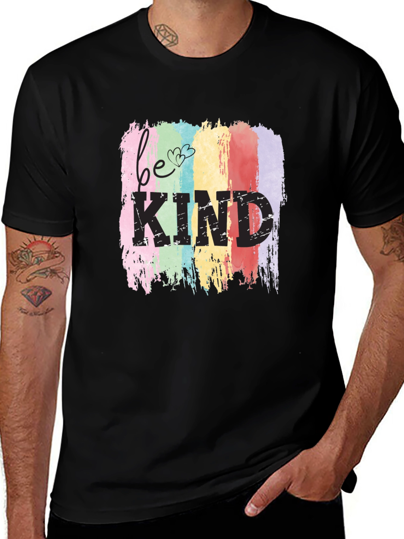 Variant 21 of Be Kind Rainbow T-Shirt - Positive Message Tee
