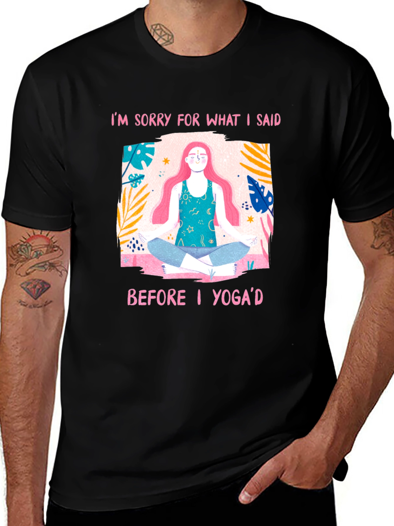 Variant 6 of Yoga Apology Black T-Shirt