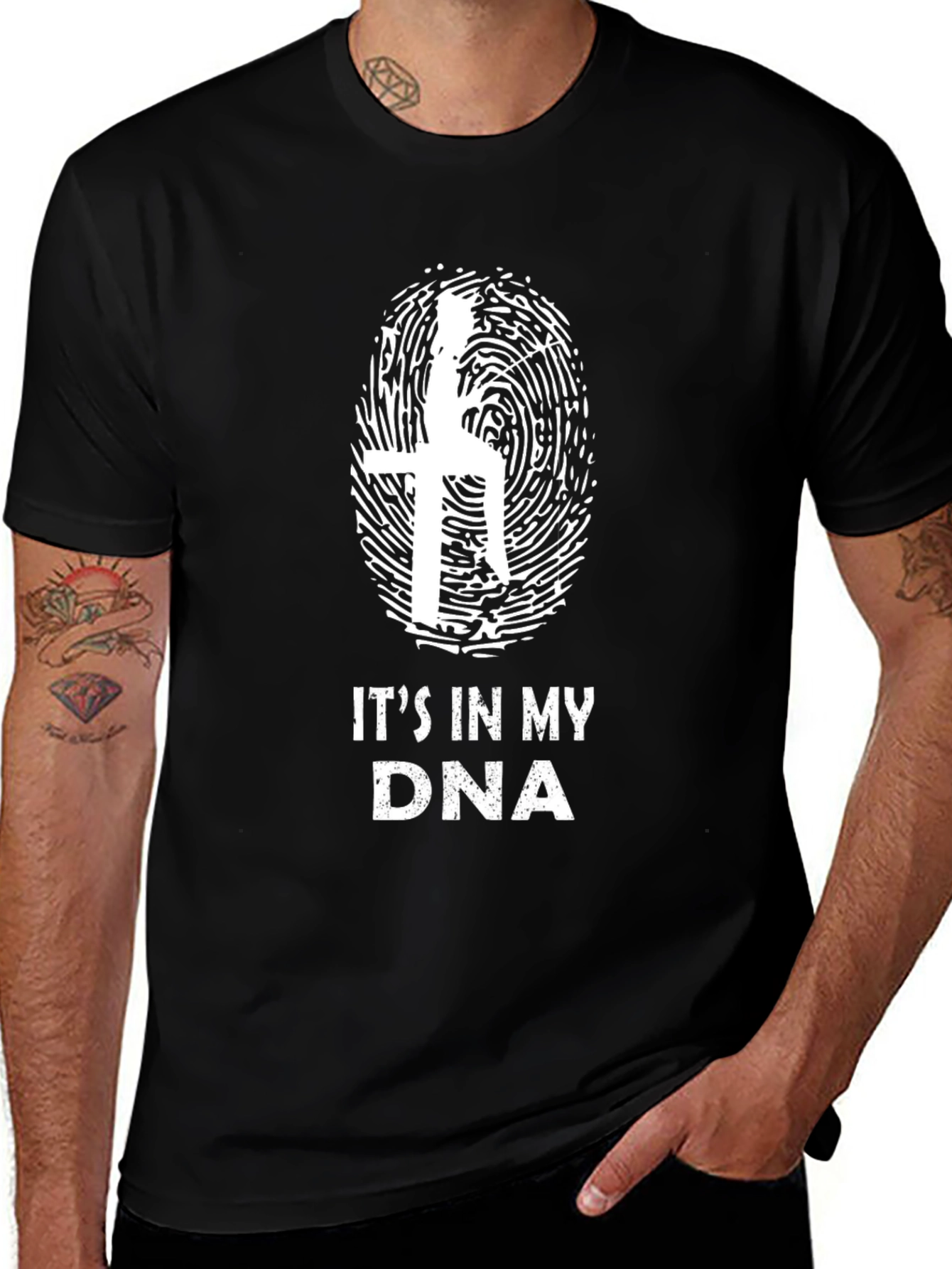 Variant 17 of It's In My DNA T-Shirt - Black