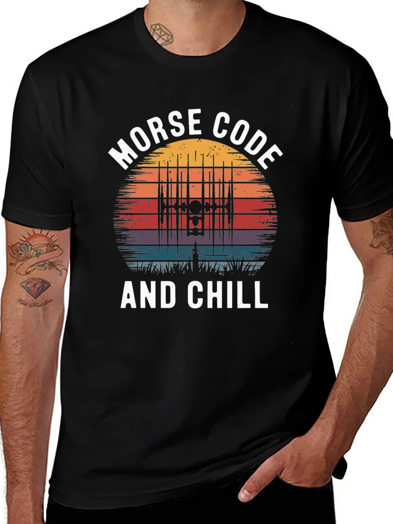 Variant 12 of Morse Code and Chill Graphic Tee