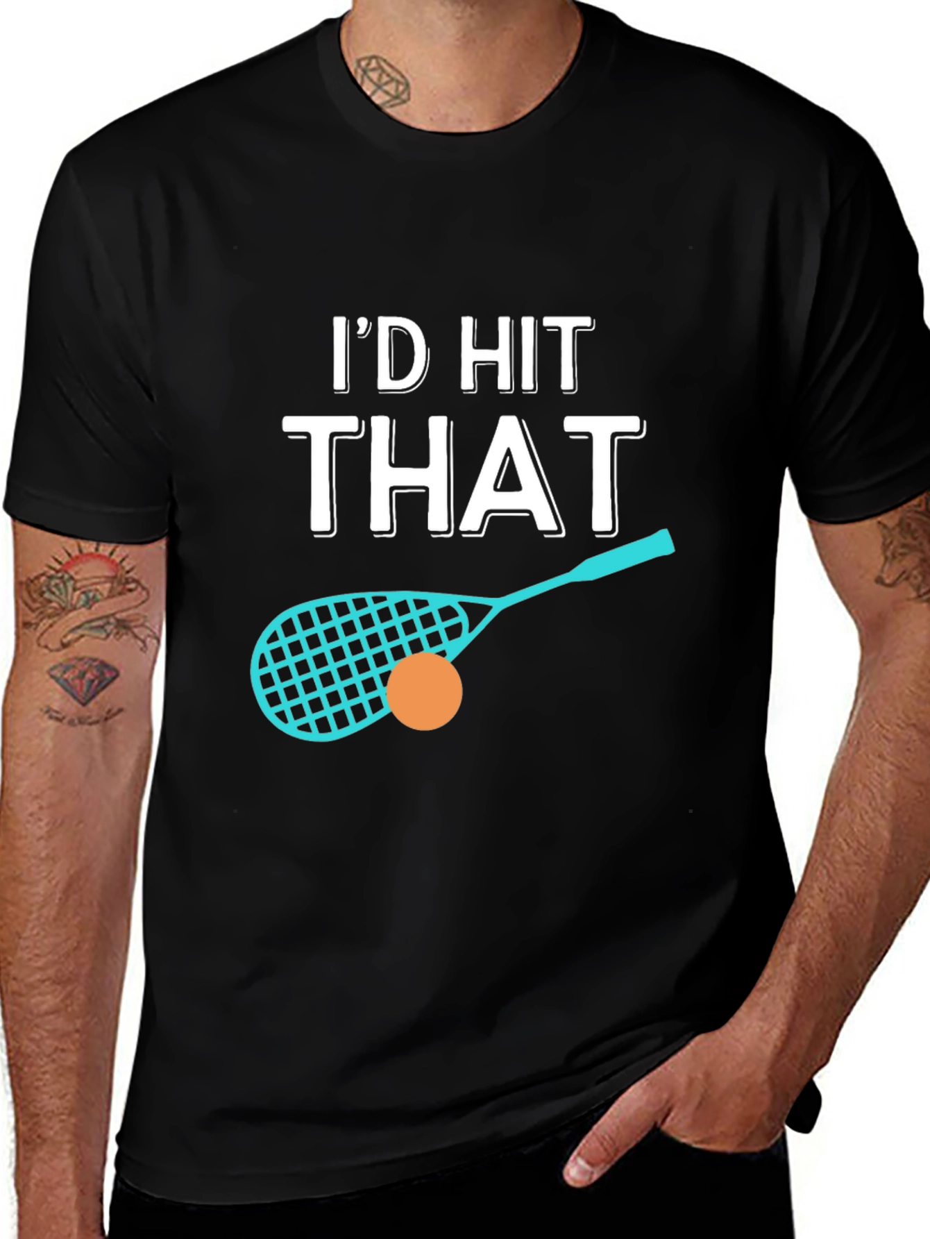 Variant 4 of I'd Hit That Racquetball T-Shirt