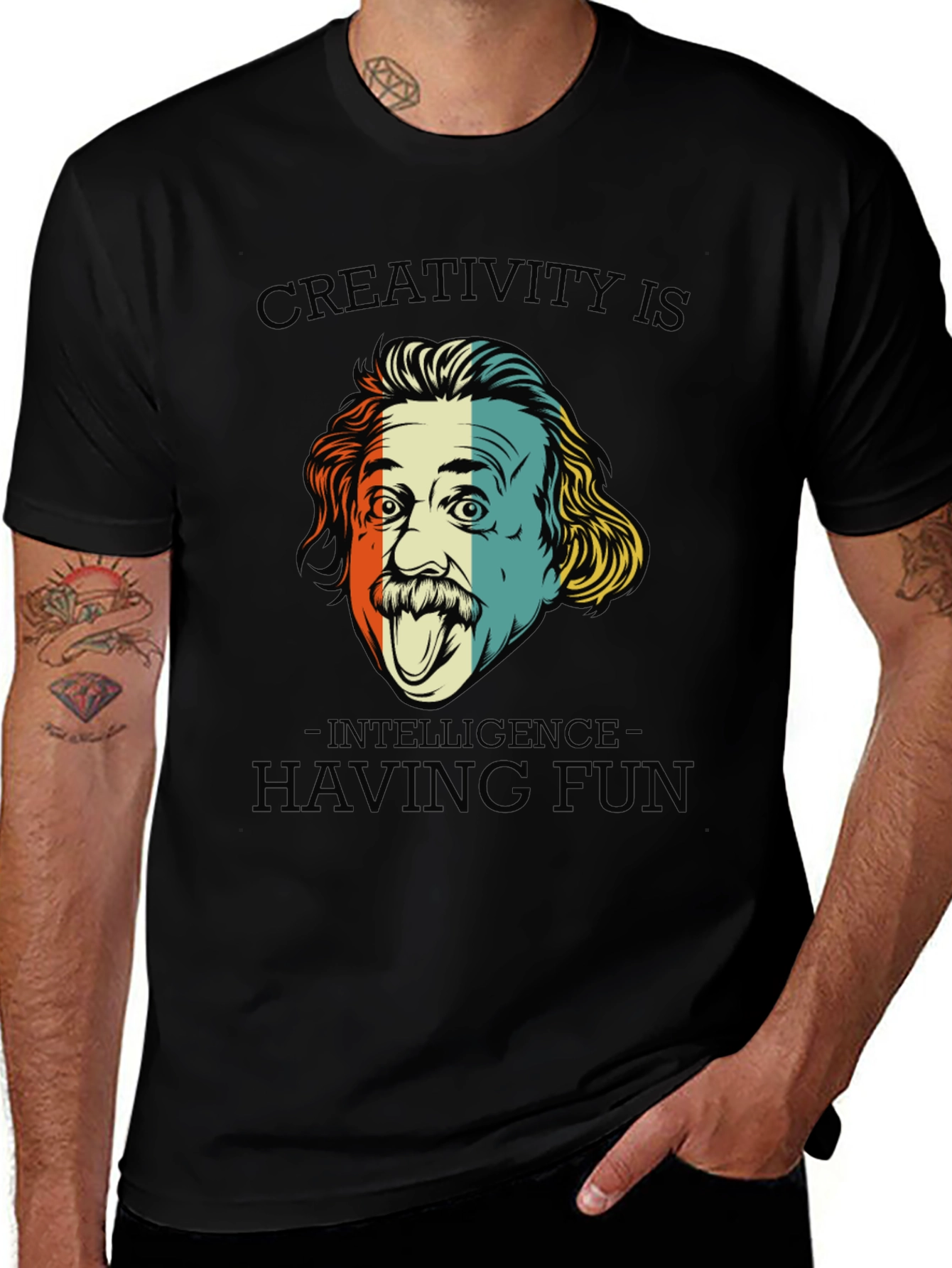 Einstein Creativity Tee - Intelligence Having Fun