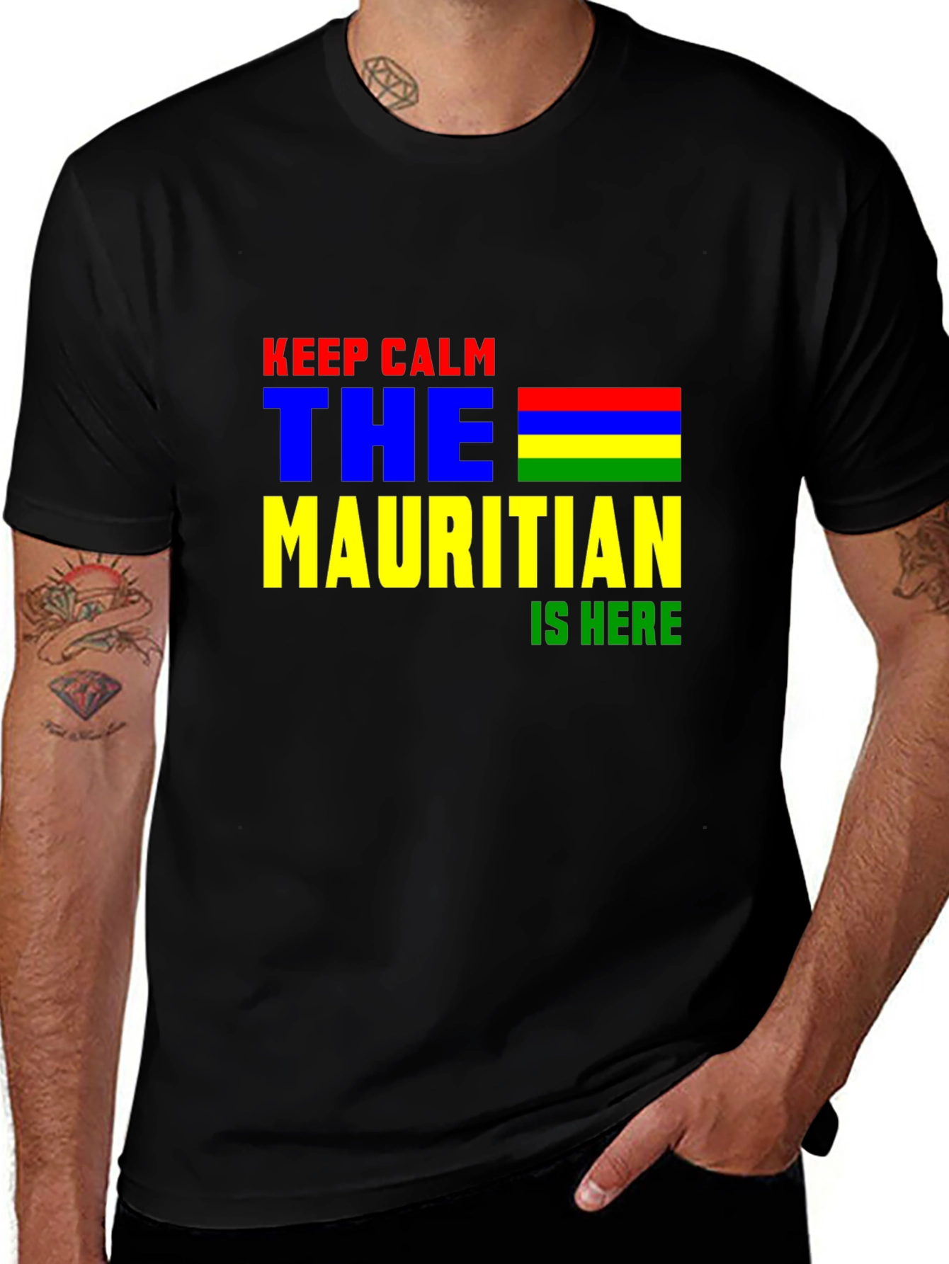 Mauritius Pride T-Shirt - Keep Calm Mauritian Is Here