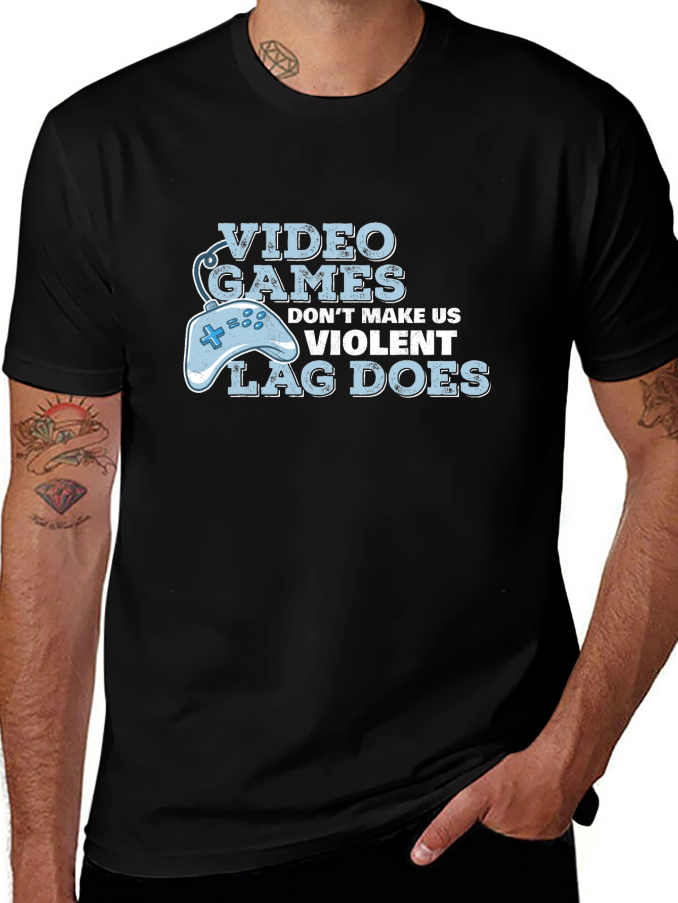 Variant 6 of Video Games Lag Does T-Shirt