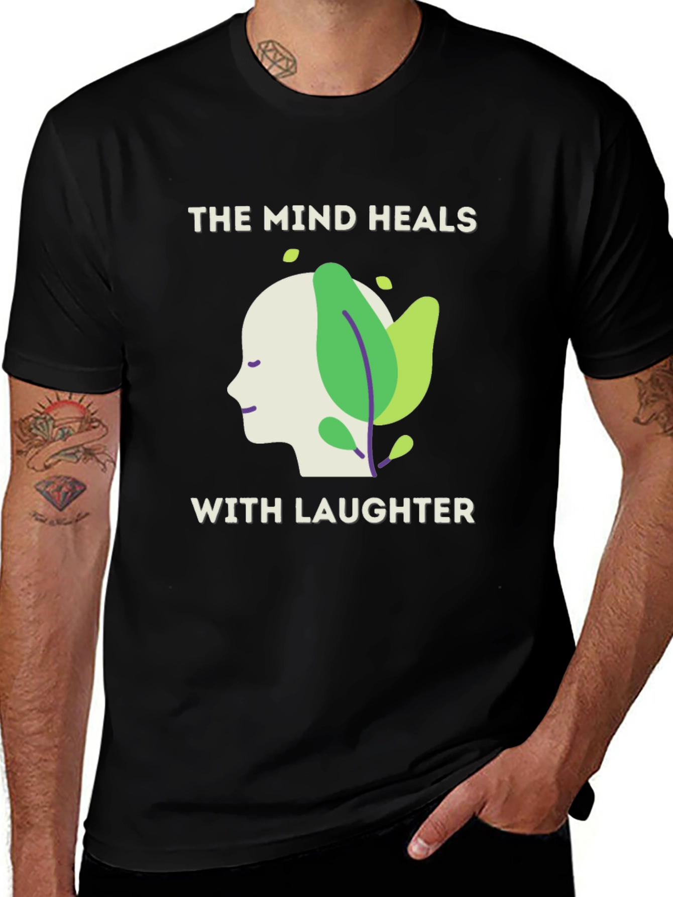 Variant 15 of The Mind Heals with Laughter Graphic Tee