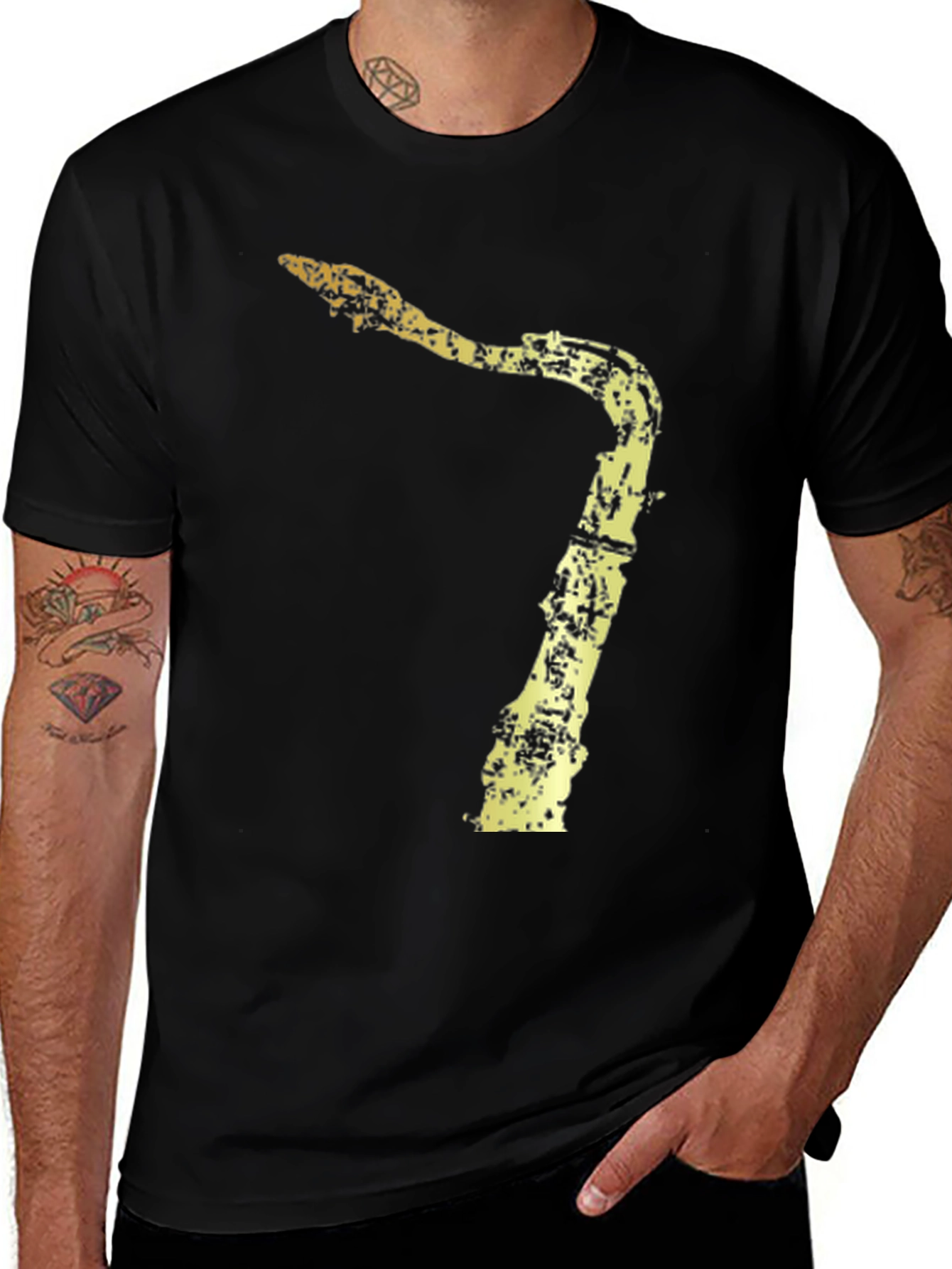 Variant 9 of Black Saxophone Graphic Tee