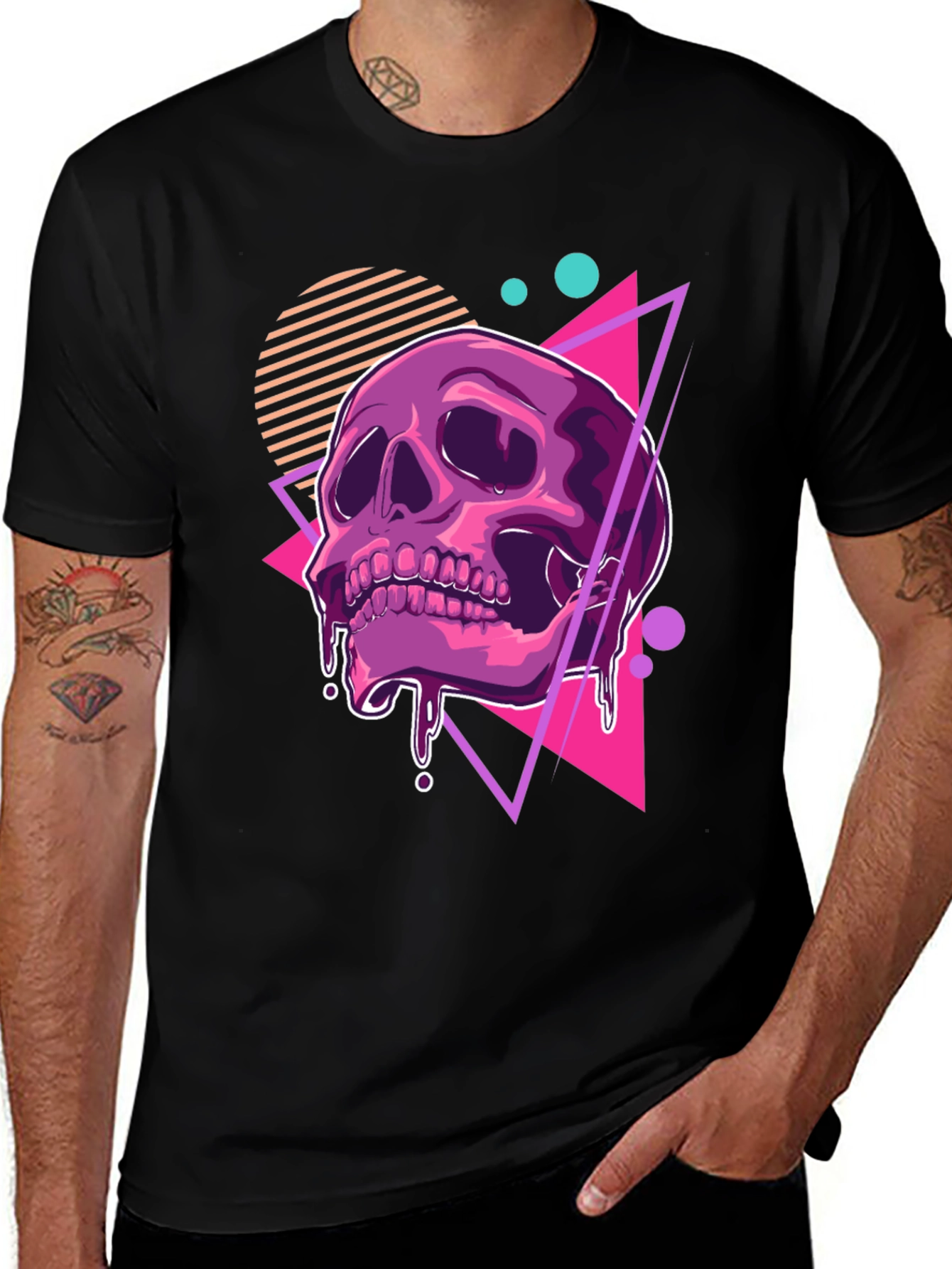 Variant 7 of Retro Skull Graphic T-Shirt - Modern Style