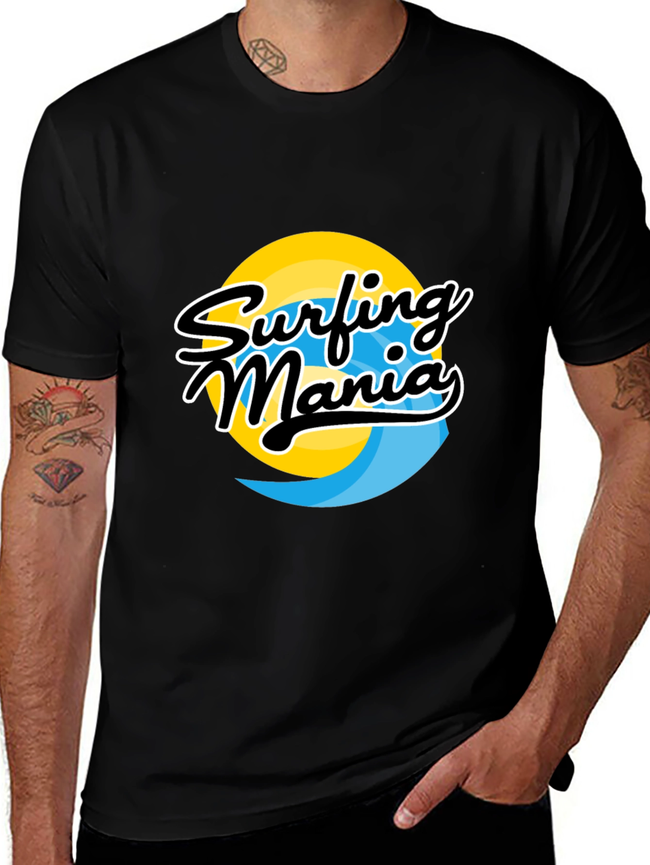 Variant 3 of Surfing Mania Graphic Tee