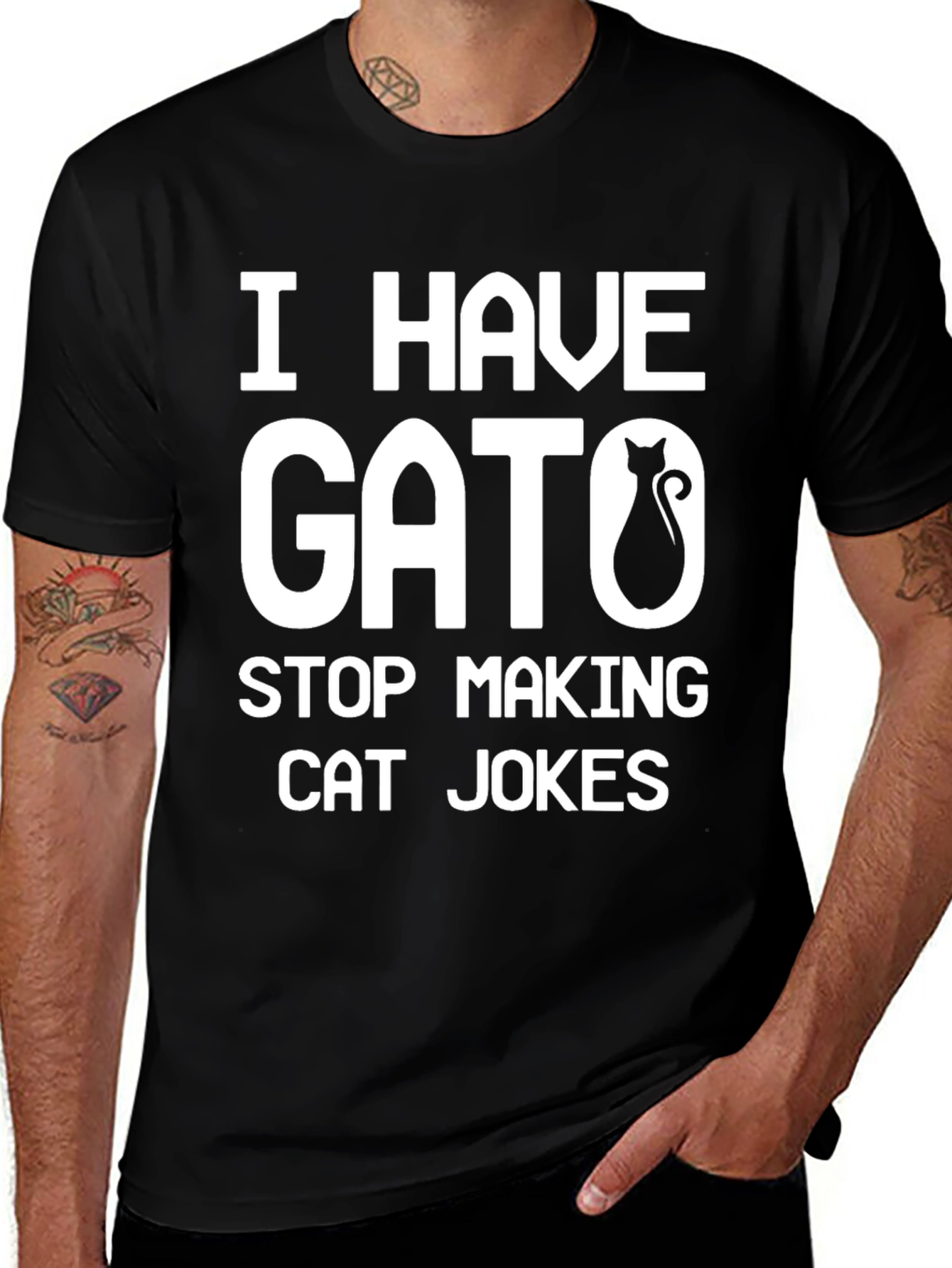 Variant 2 of I Have Gato Cat Lover Humor T-Shirt