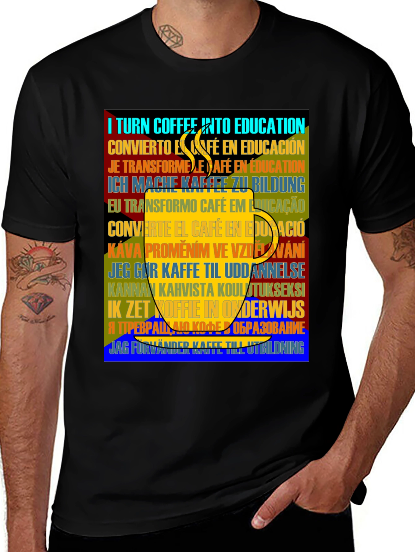 Variant 30 of Coffee to Education T-Shirt