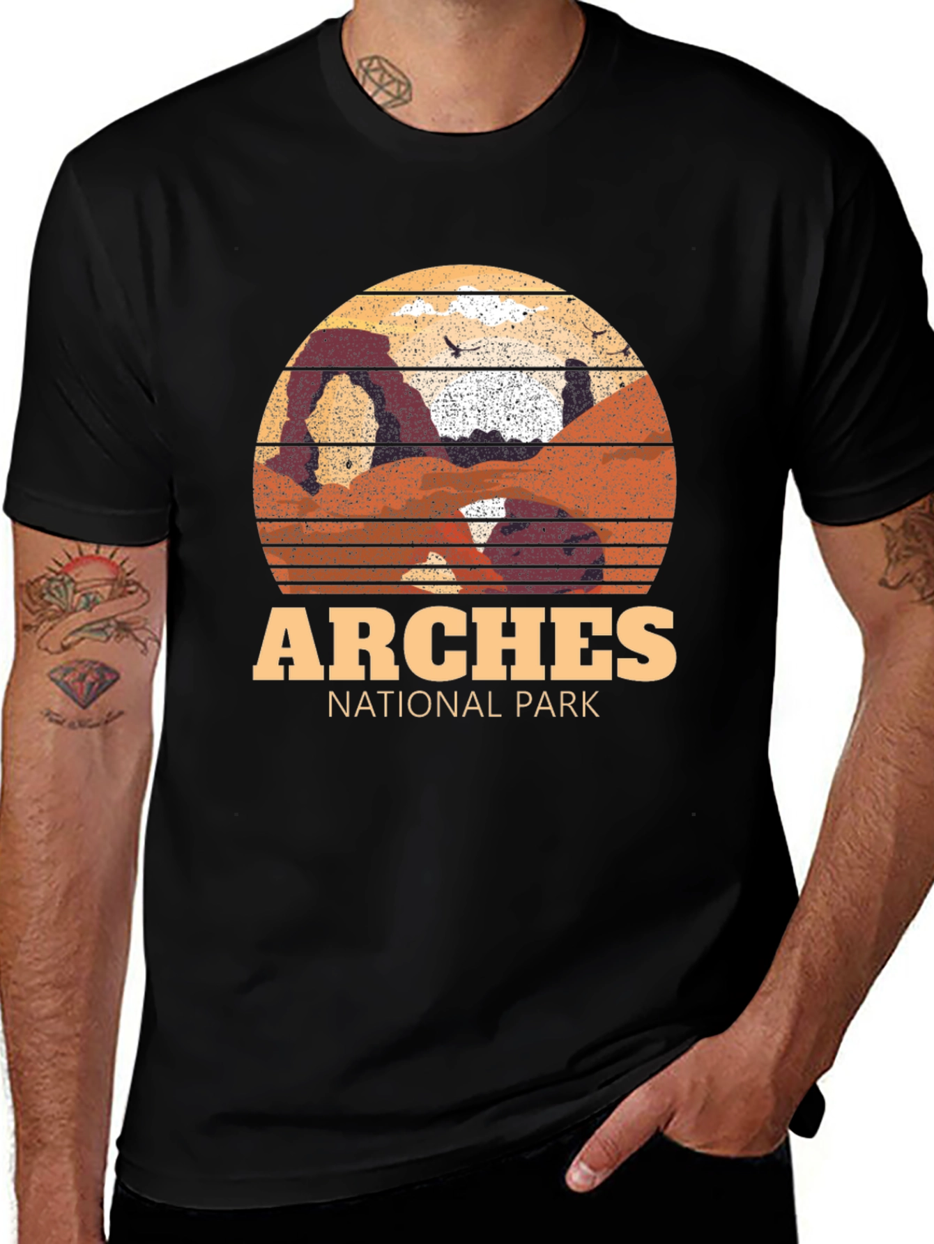 Variant 15 of Arches National Park Graphic Tee - Black