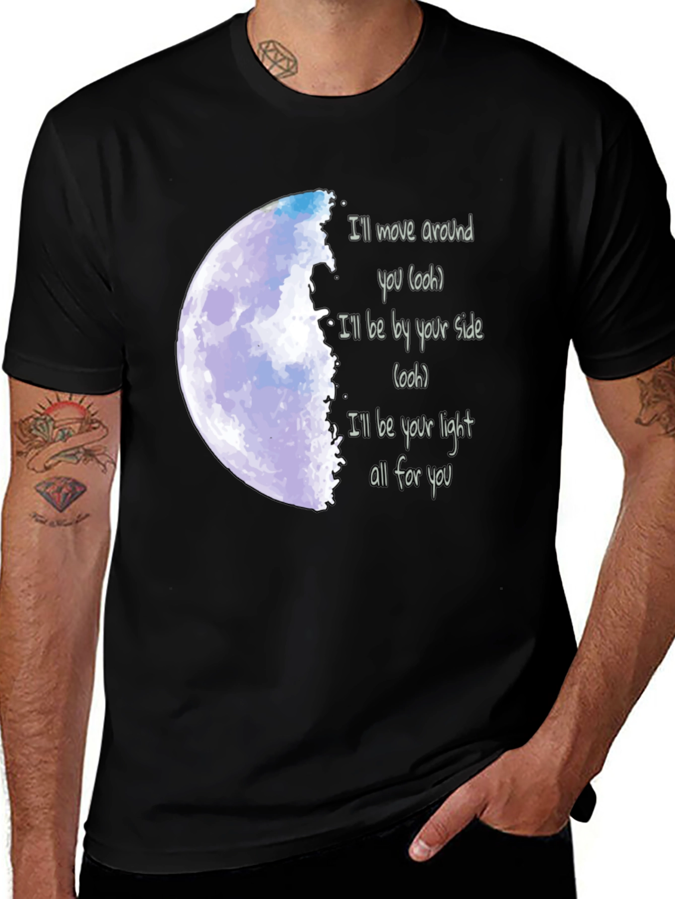 Moonlight Serenade Tee - Lyrics T-Shirt
