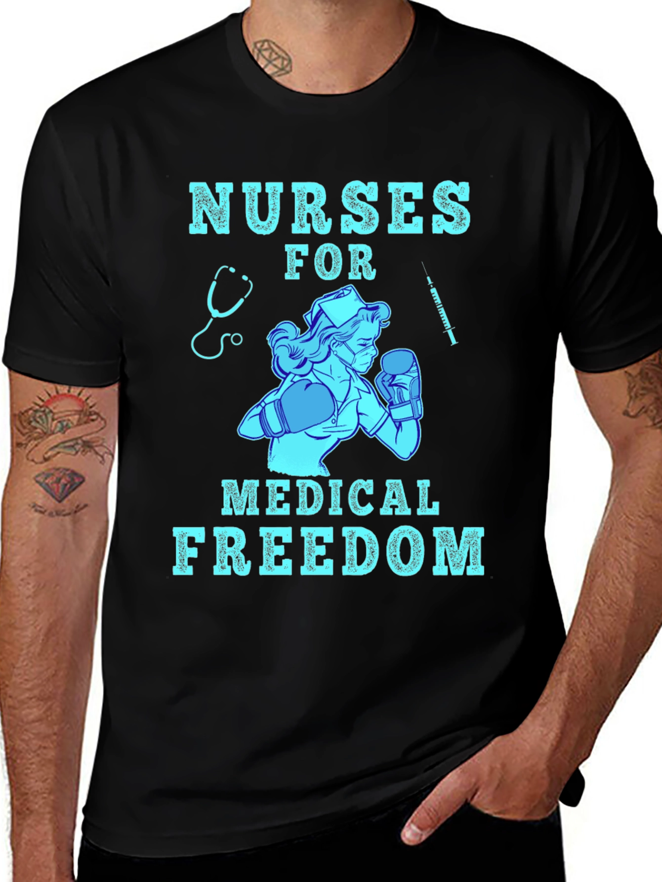 Nurses for Medical Freedom Graphic T-Shirt