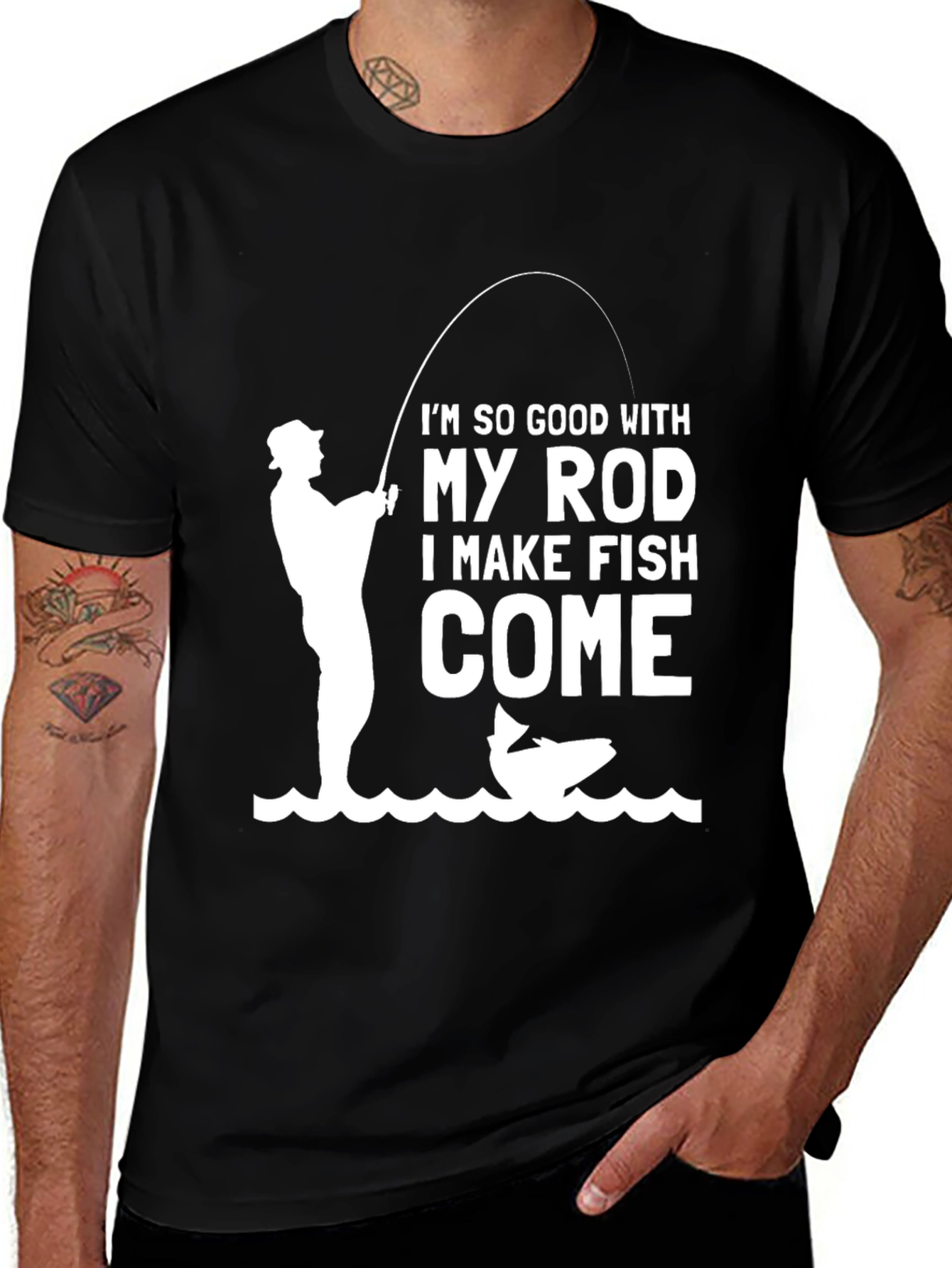 Variant 18 of Funny Fishing T-Shirt - So Good With My Rod
