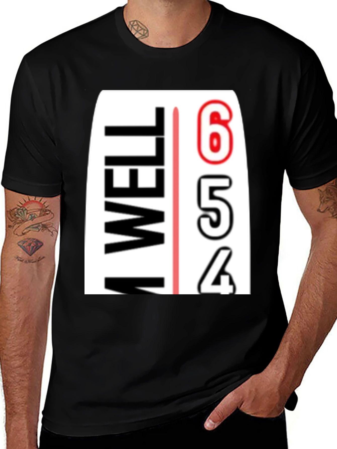 Black I'm Well Countdown T-Shirt - Funny Graphic Tee main image