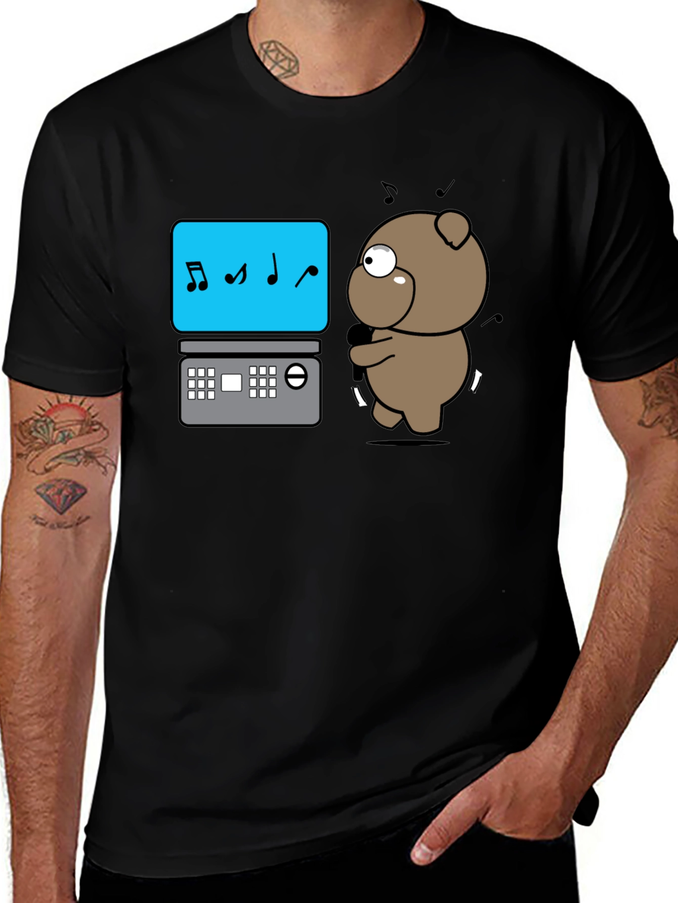 Variant 12 of Dancing Bear Music Shirt