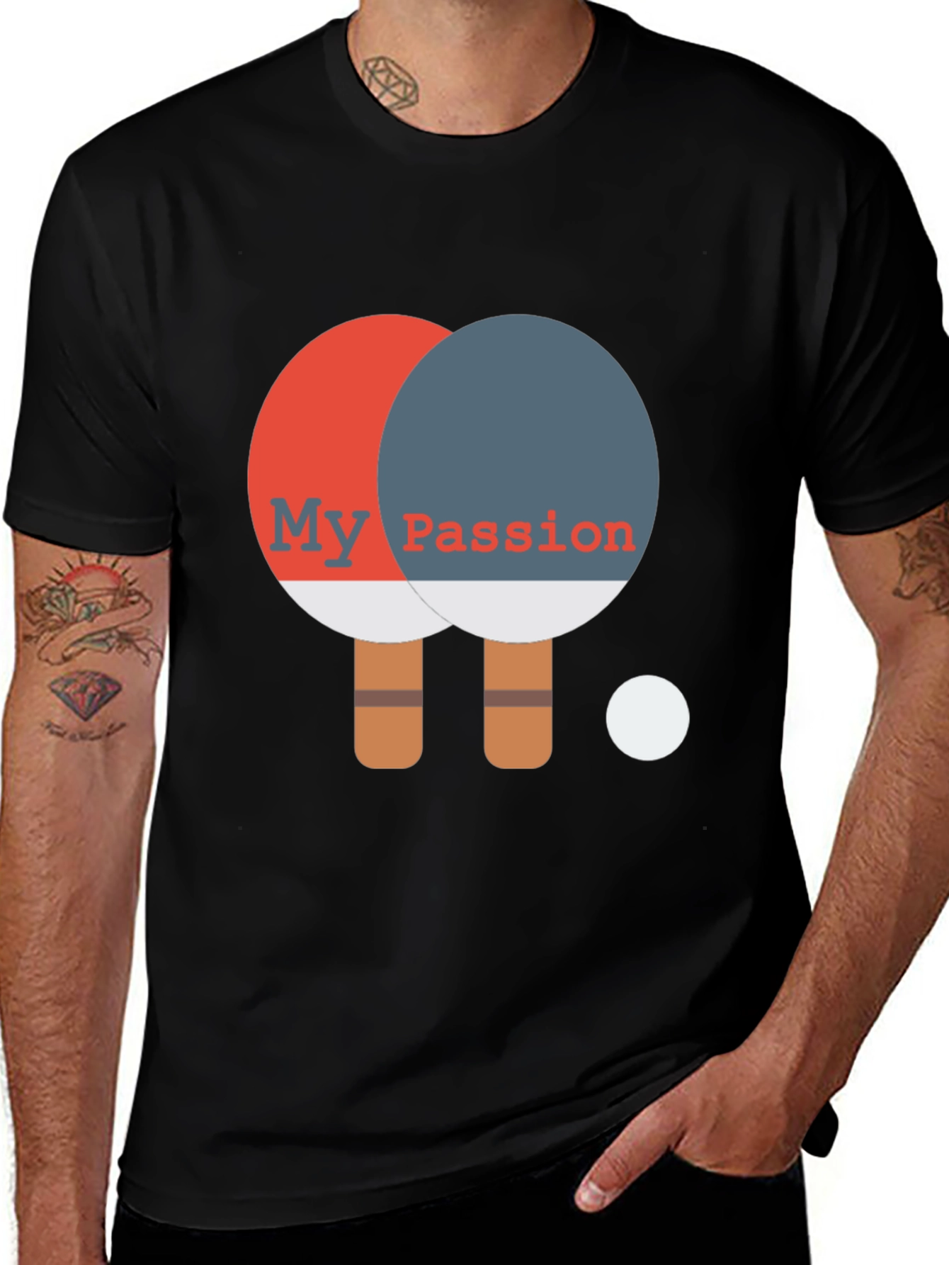 Variant 14 of My Passion Table Tennis Graphic Tee