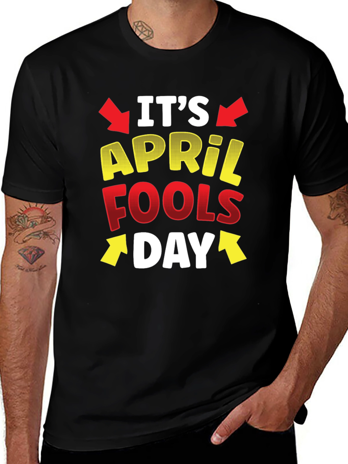 April Fools Day Graphic T-Shirt - Mens Fun Holiday Tee