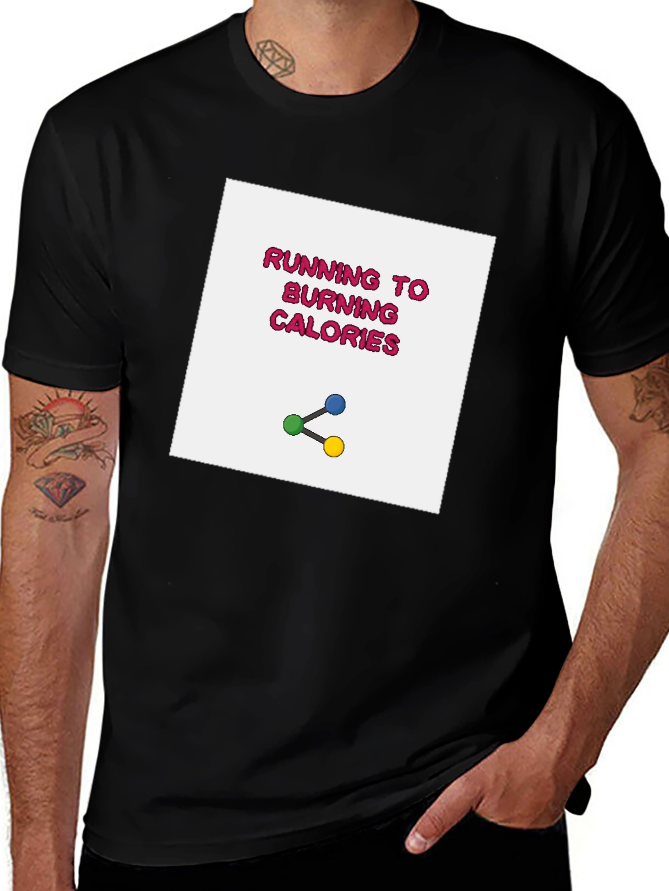 Variant 30 of Running to Burning Calories Graphic Tee