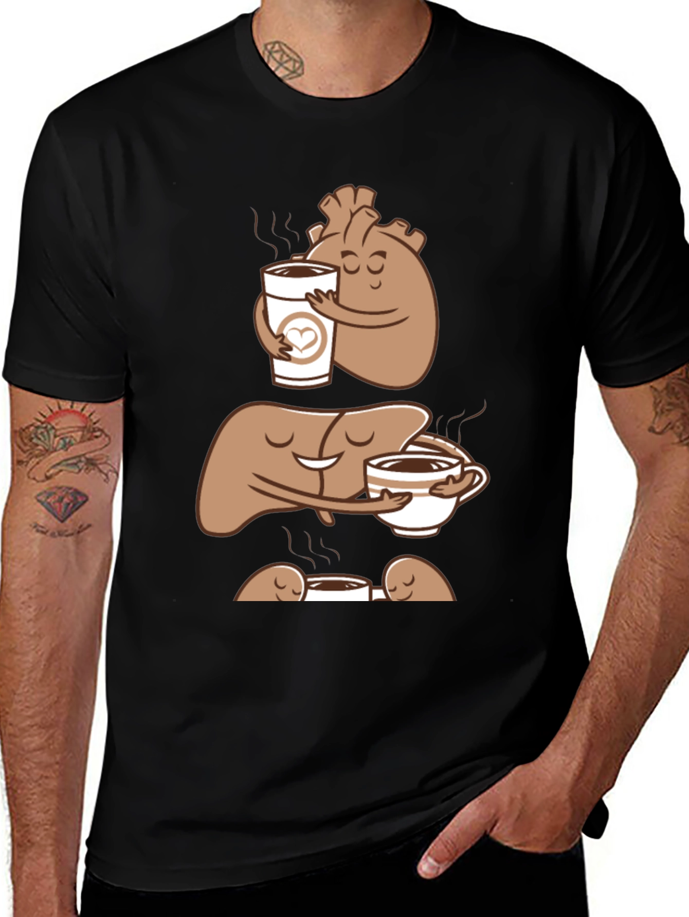 Variant 3 of Anatomy Coffee Black T-Shirt