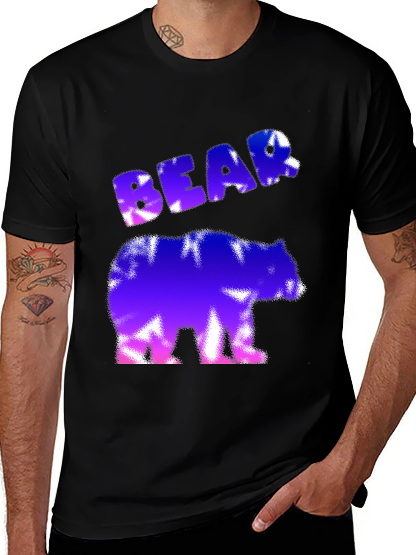Variant 3 of Bear Tie-Dye Graphic Tee