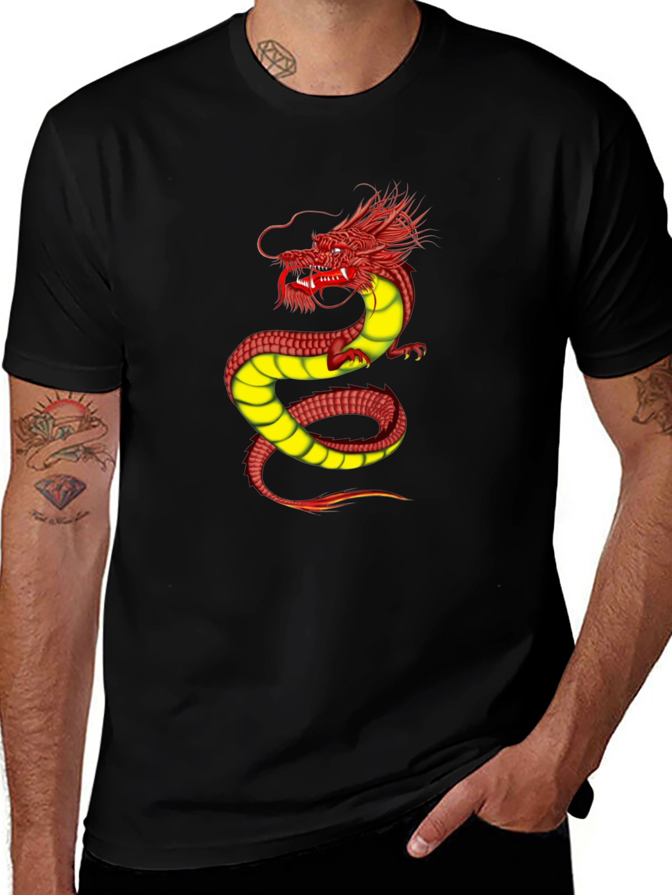 Variant 24 of Dragon Graphic T-Shirt - Bold Style