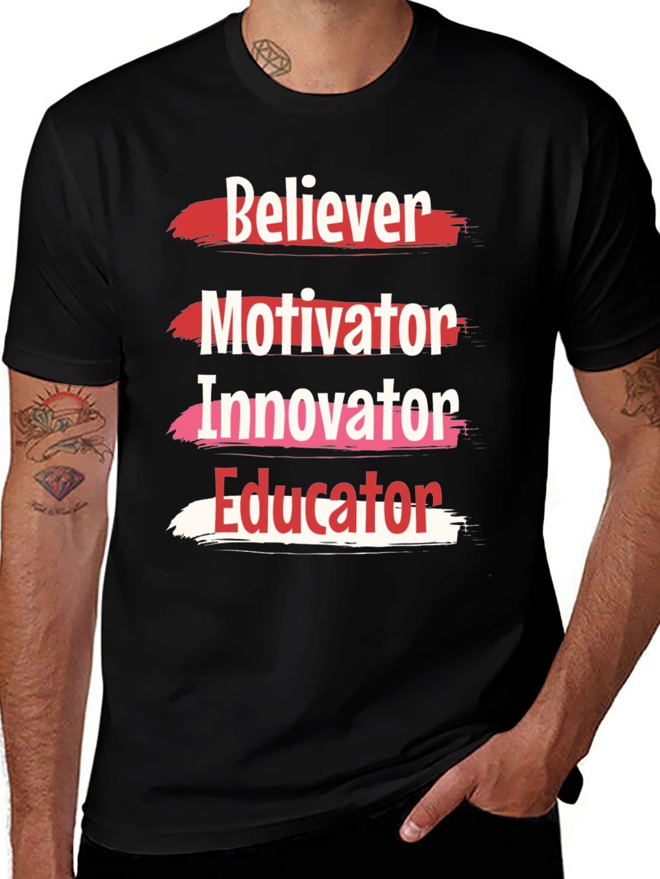 Believer Motivator Innovator Educator Graphic Tee