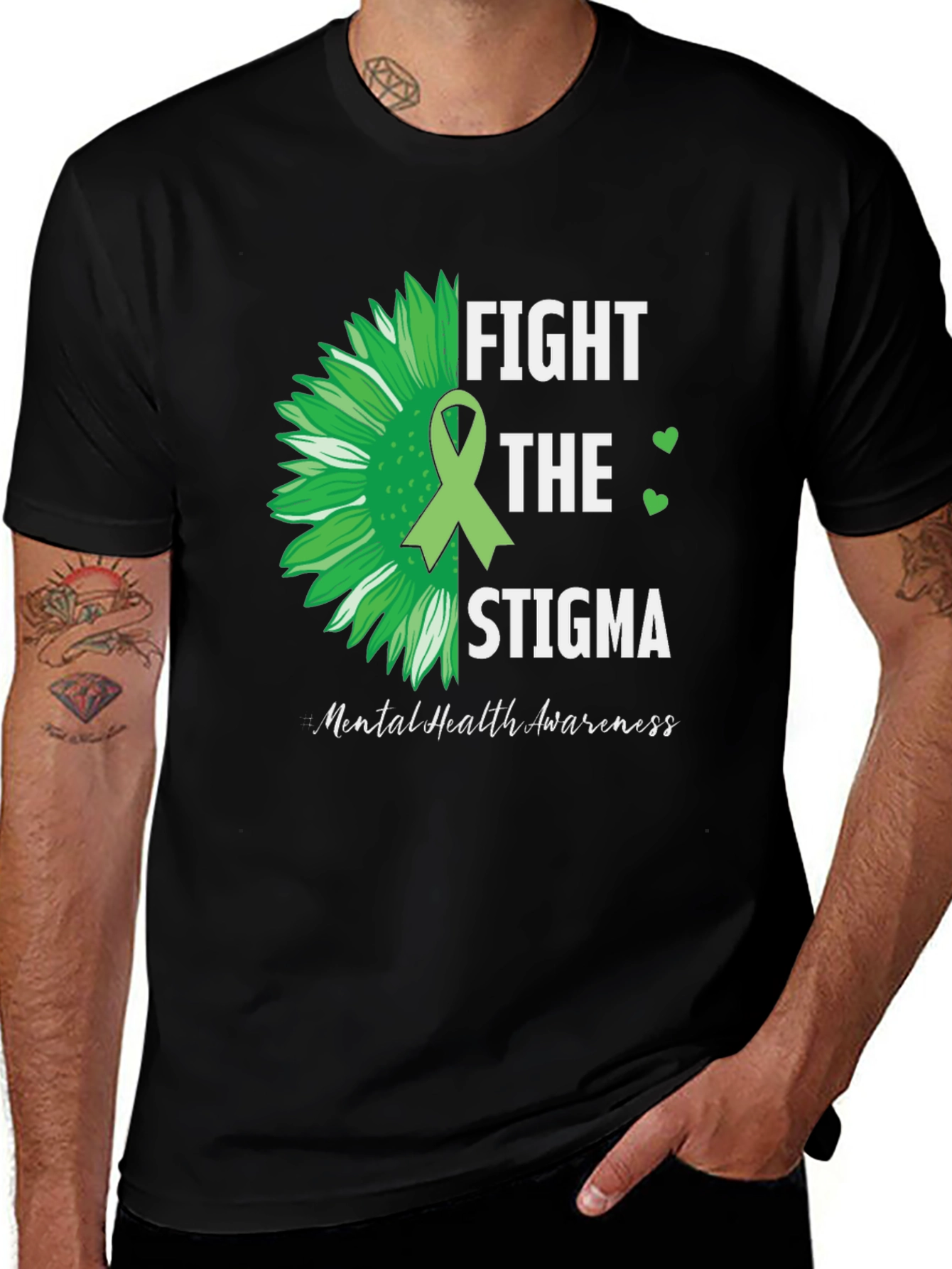 Variant 22 of Fight The Stigma Mental Health Awareness T-Shirt