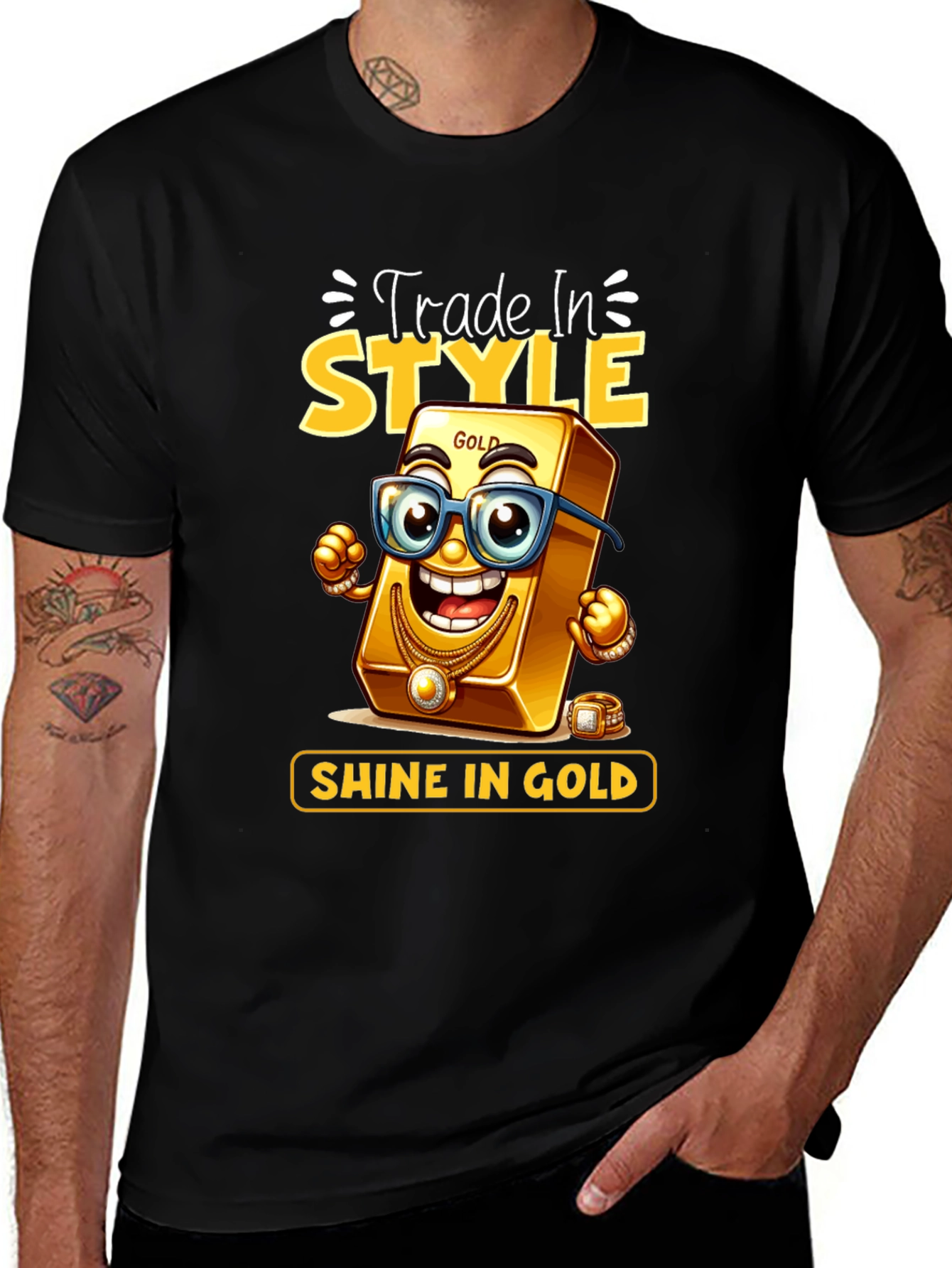 Trade In Style Shine In Gold T-Shirt