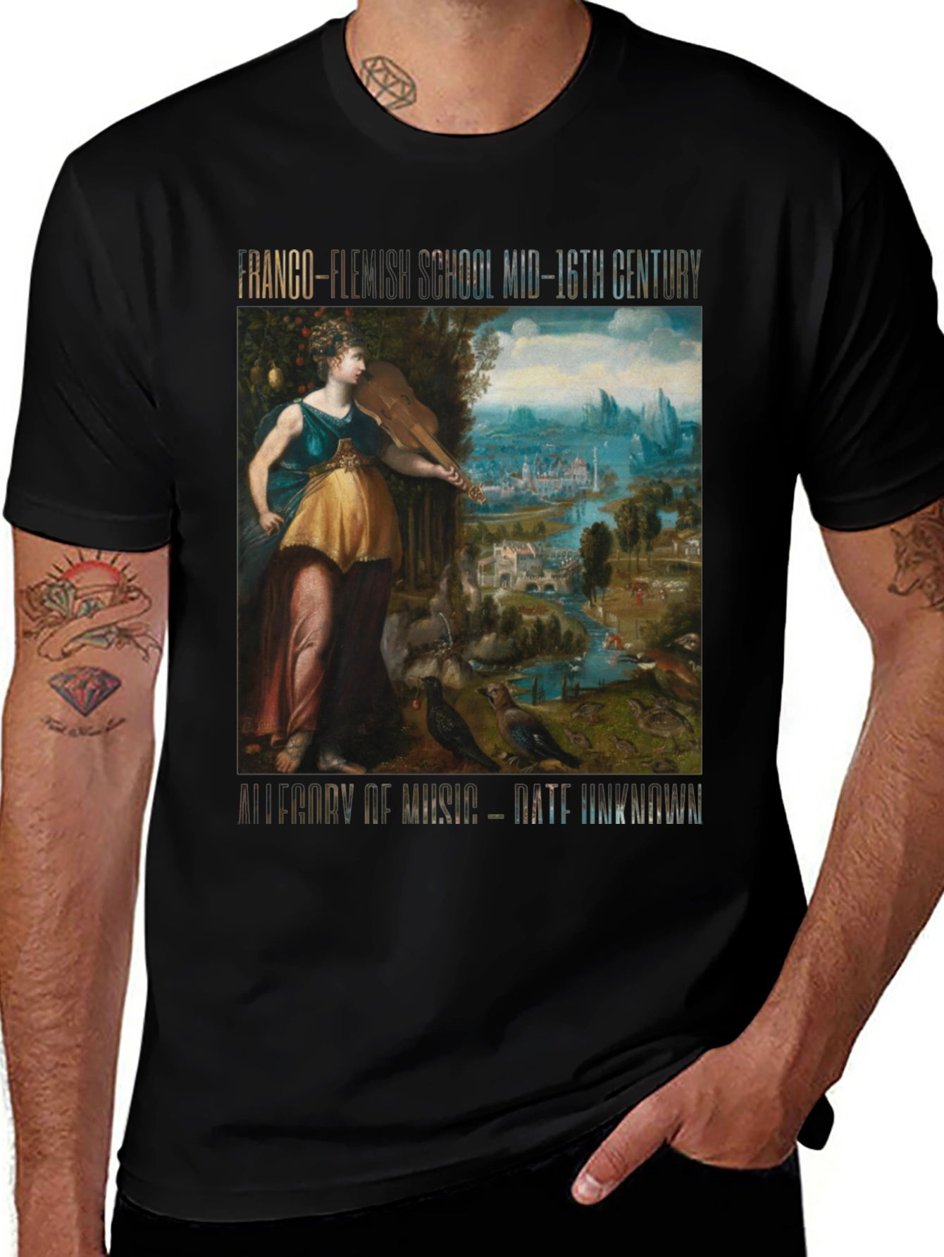 Variant 10 of Art Inspired Graphic Tee -  Franco-Flemish School, Mid-16th Century