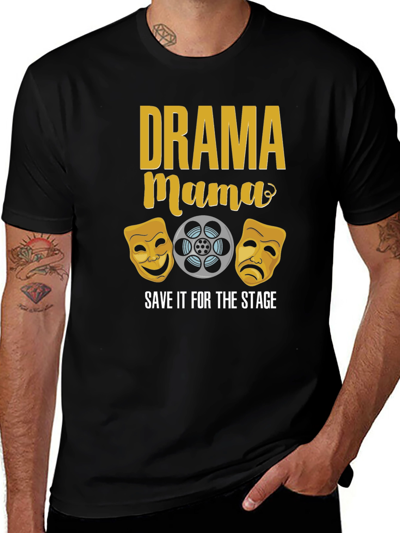 Variant 3 of Drama Mama T-Shirt - Theater Lover Tee