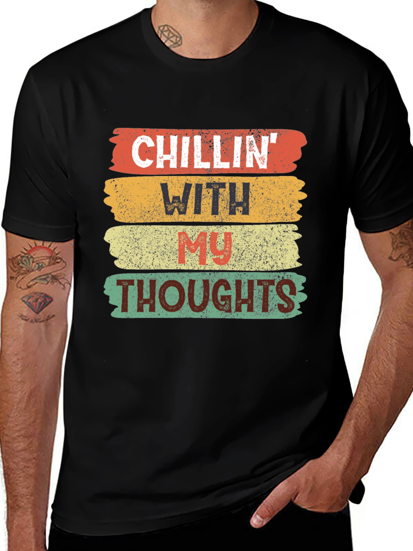 Variant 24 of Chillin' with My Thoughts Graphic Tee