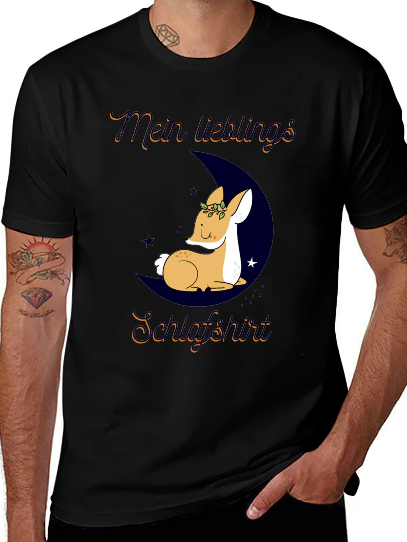 Variant 6 of Cute Deer Sleep Shirt - Mein Lieblings Schlafshirt