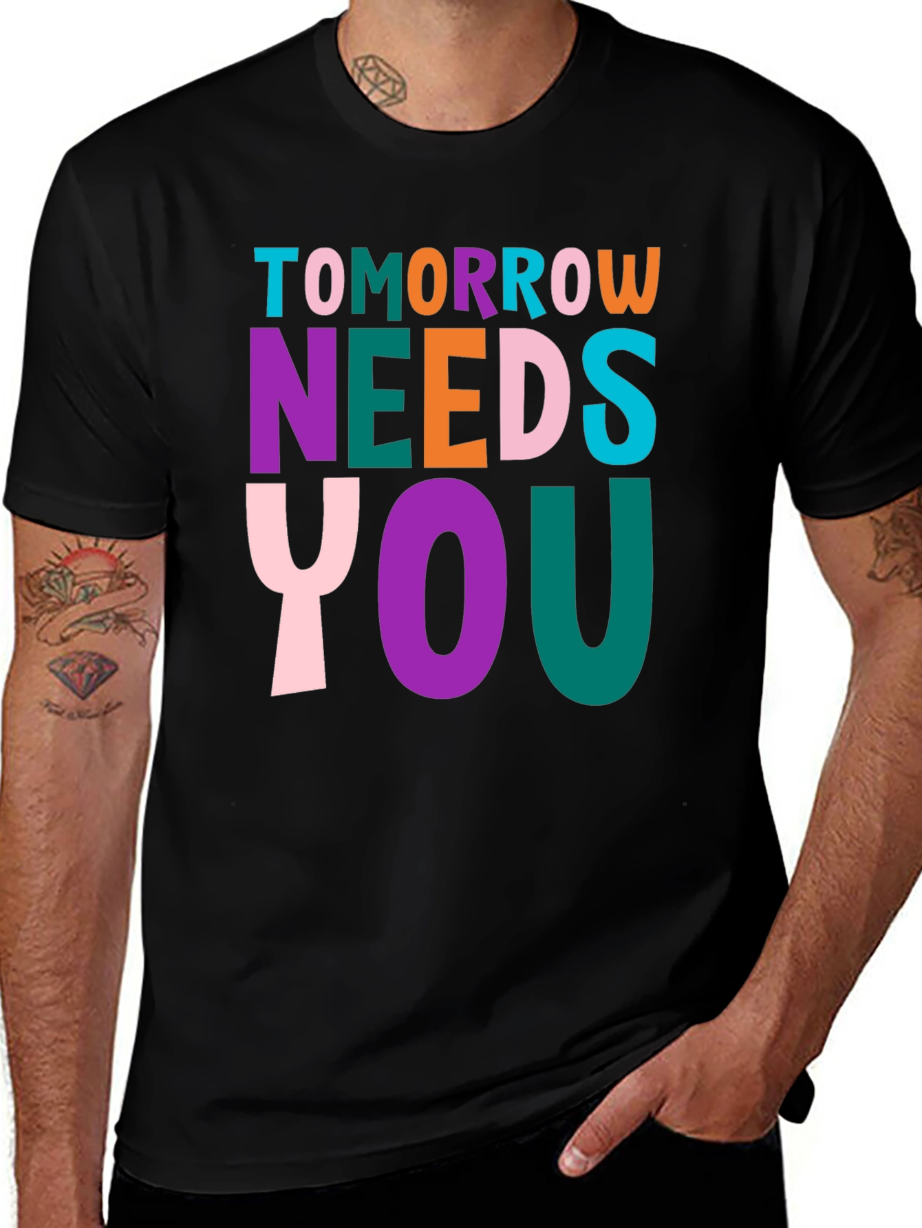 Variant 3 of Tomorrow Needs You Graphic T-Shirt