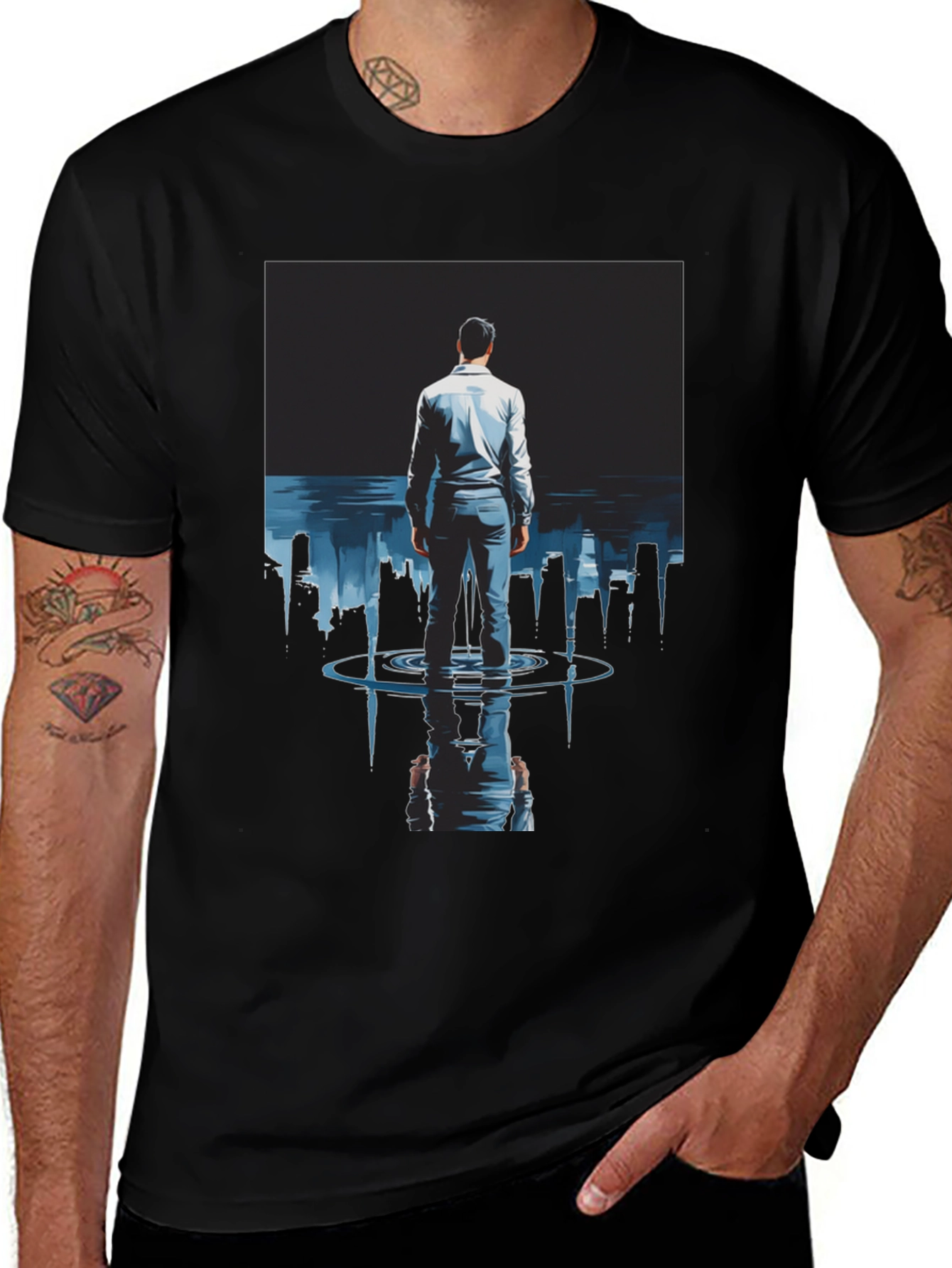 Variant 14 of Man in Cityscape T-Shirt