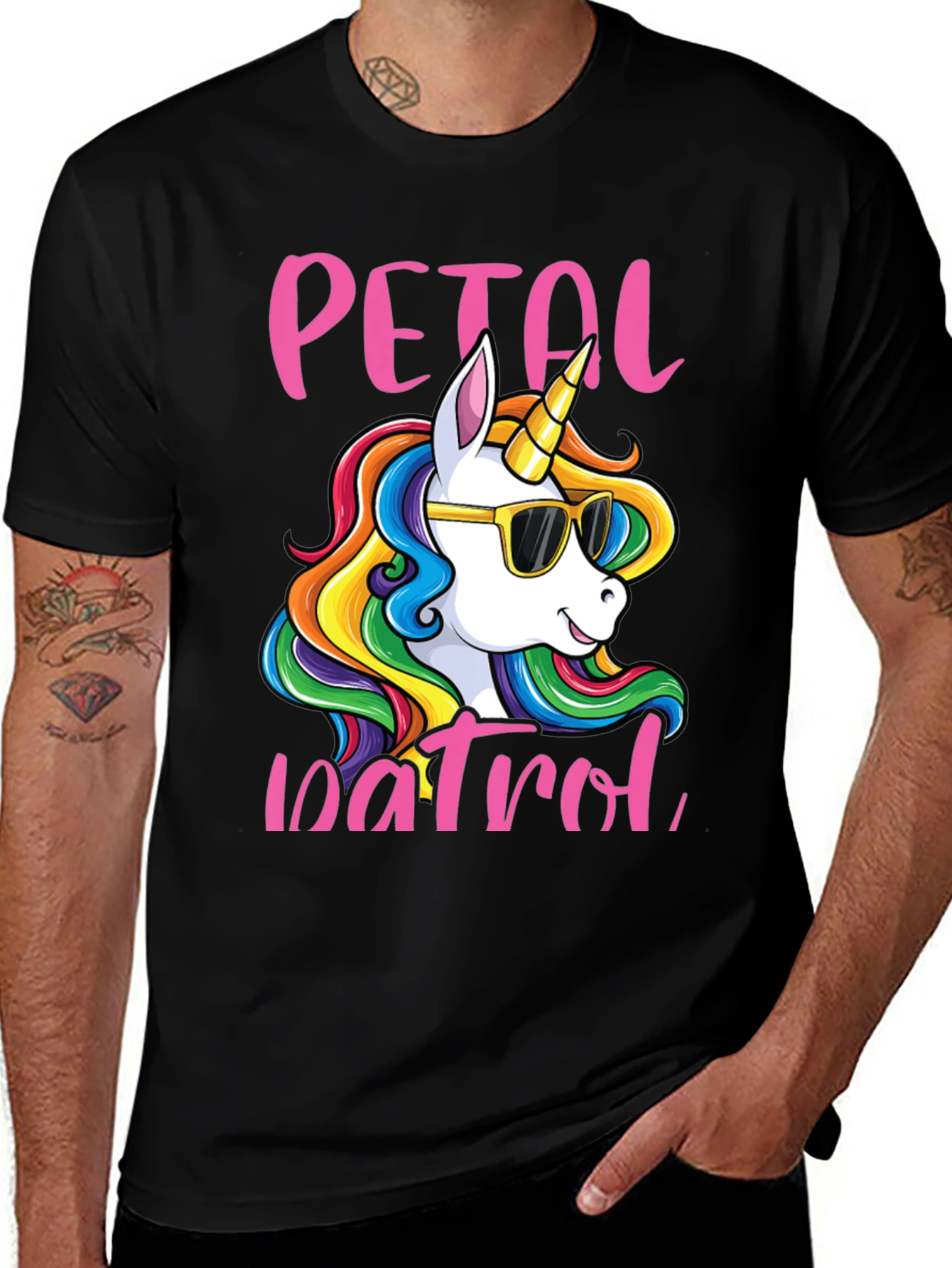 Variant 7 of Petal Patrol Unicorn Graphic Tee