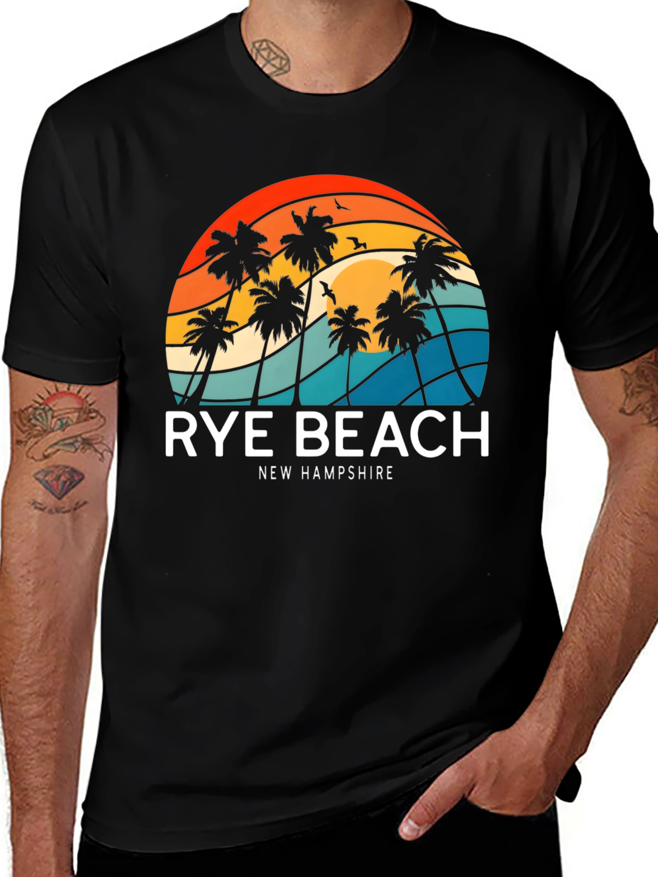 Variant 22 of Rye Beach New Hampshire Graphic Tee