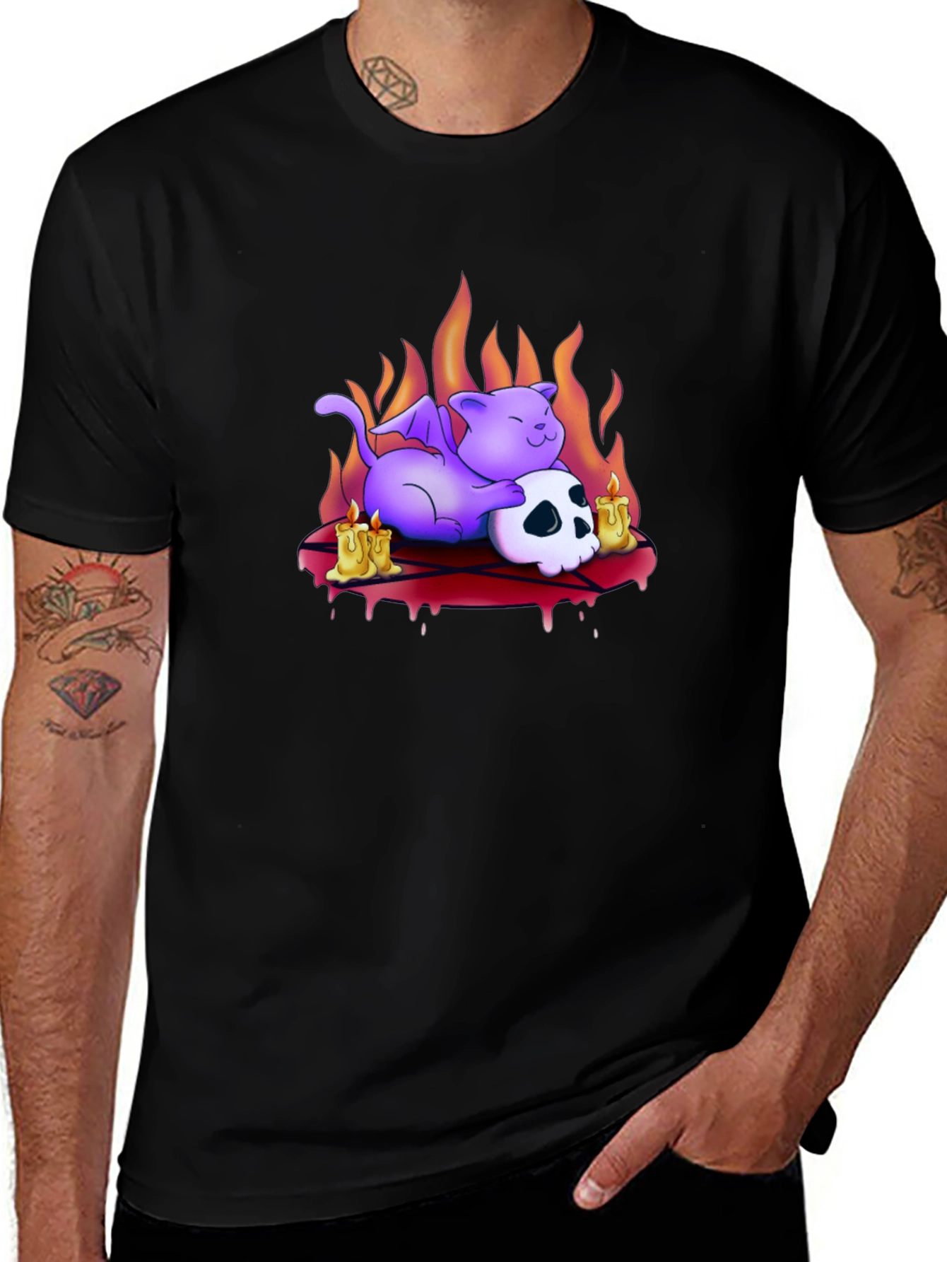 Variant 8 of Cute Devil Cat T-Shirt