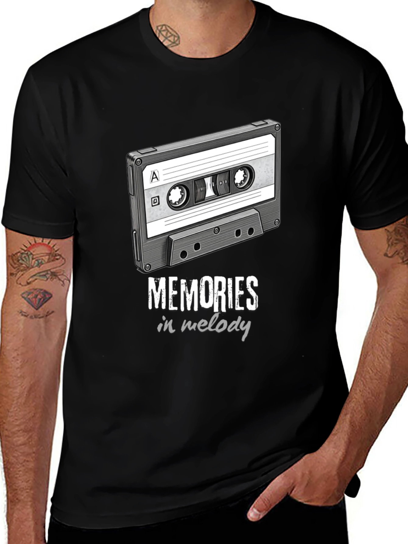 Variant 5 of Retro Cassette Tape Memories T-Shirt