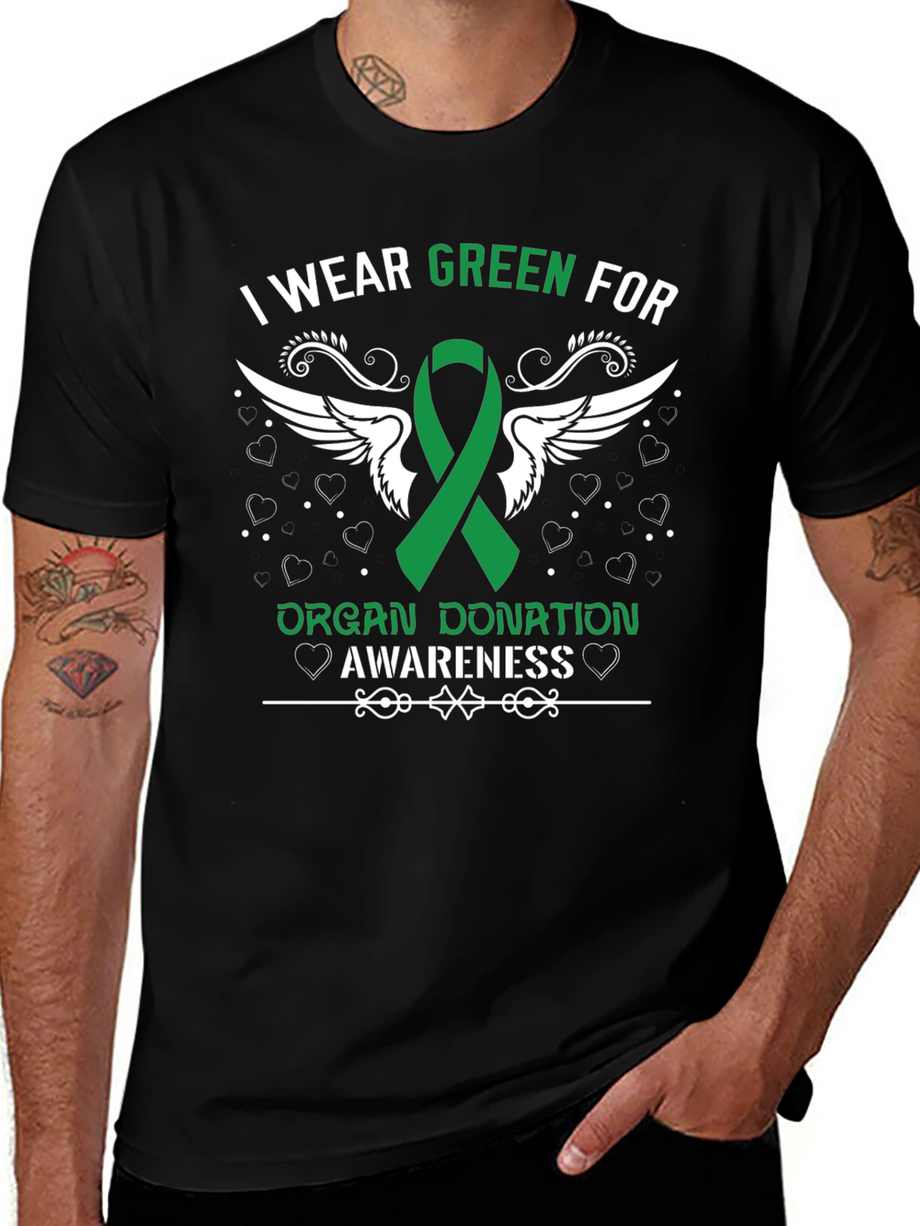 Organ Donation Awareness T-Shirt - Wear Green