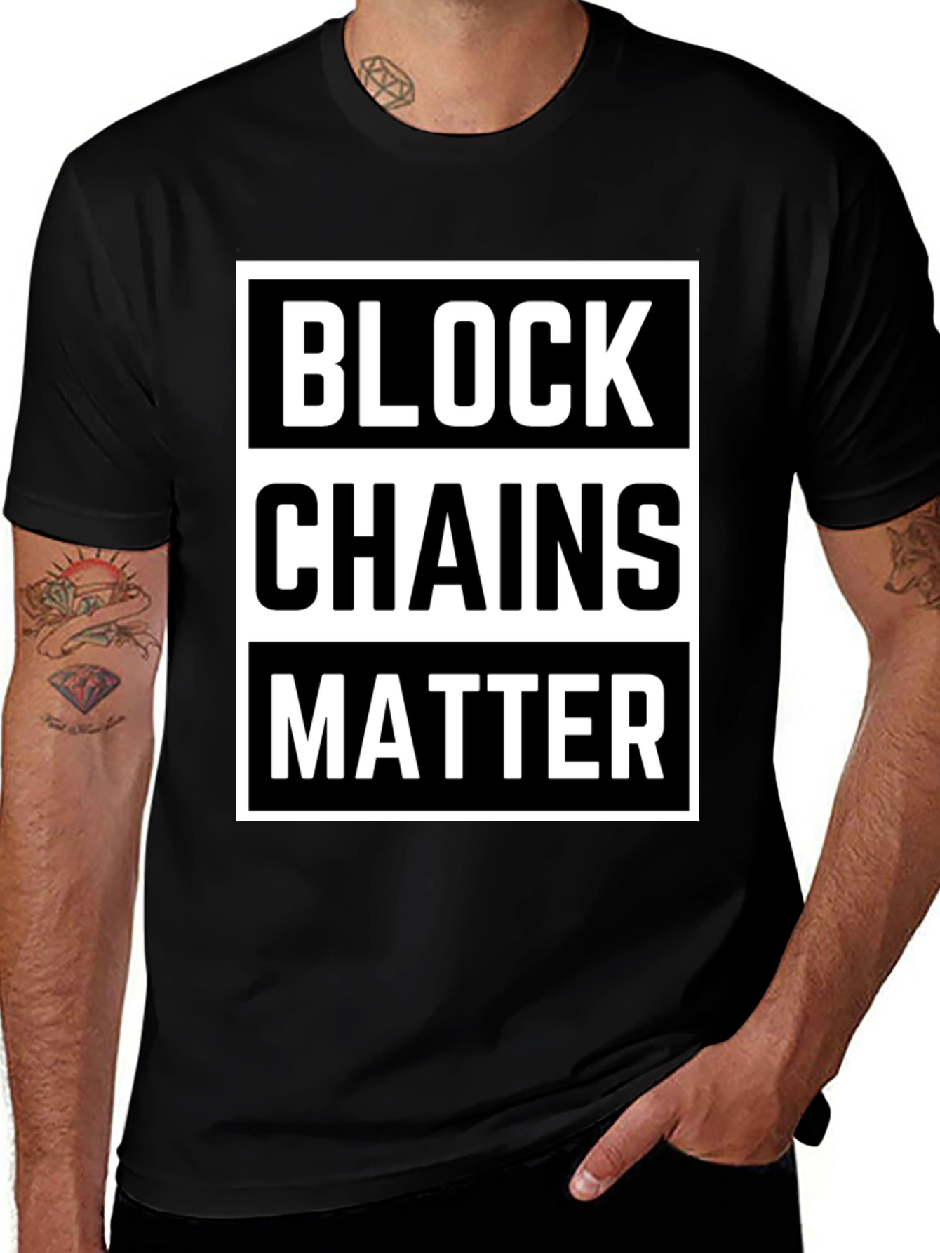 Variant 25 of Blockchains Matter Graphic Tee - Stylish & Comfortable